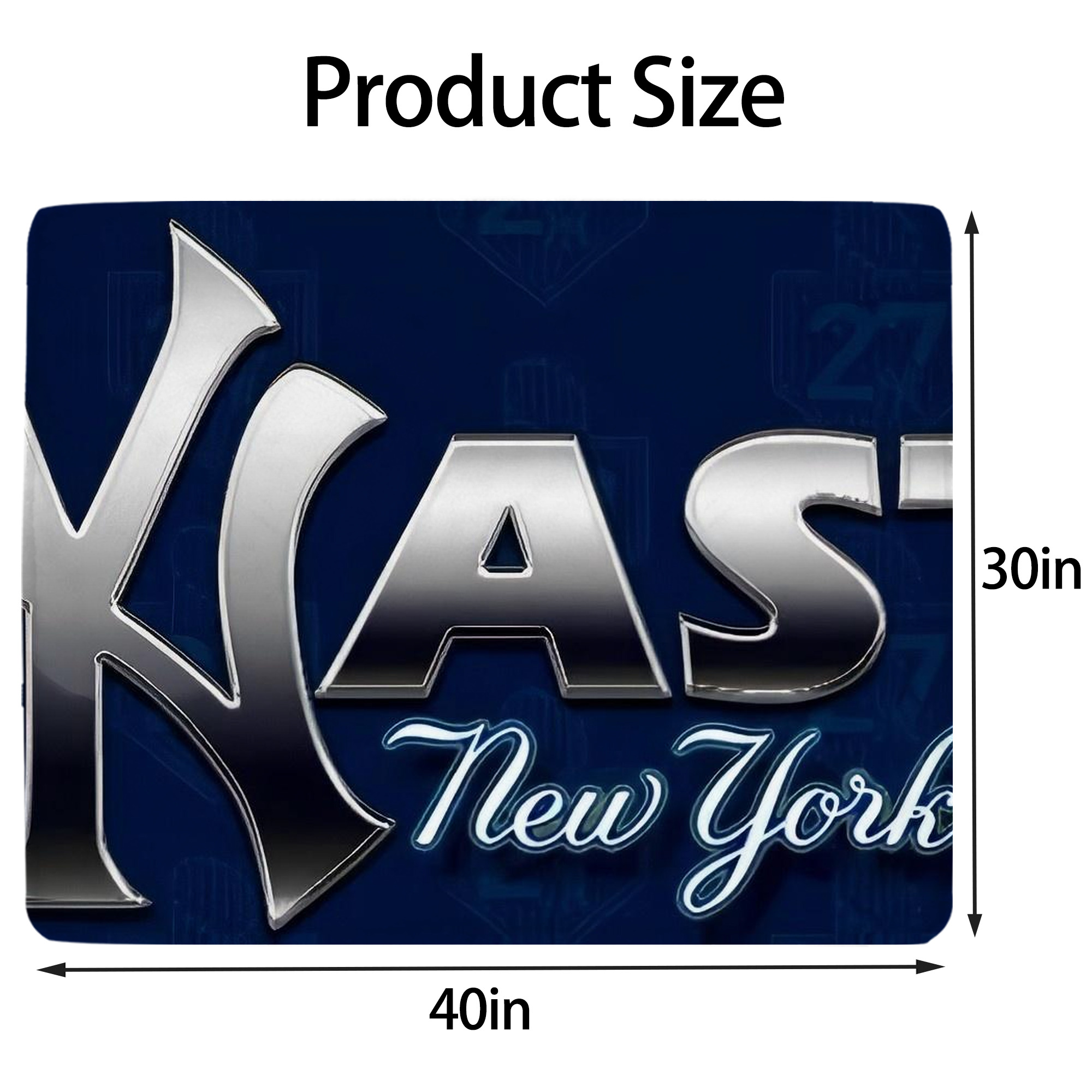 New York Yankees 359 Soft Plush Fleece Blanket 30x40 Inch - 300GSM Flannel, Ultra Soft & Warm, Lightweight & Durable, Perfect For Kids, Adults, Couch, Bed, Camping, Travel, Gift For Family & Friends