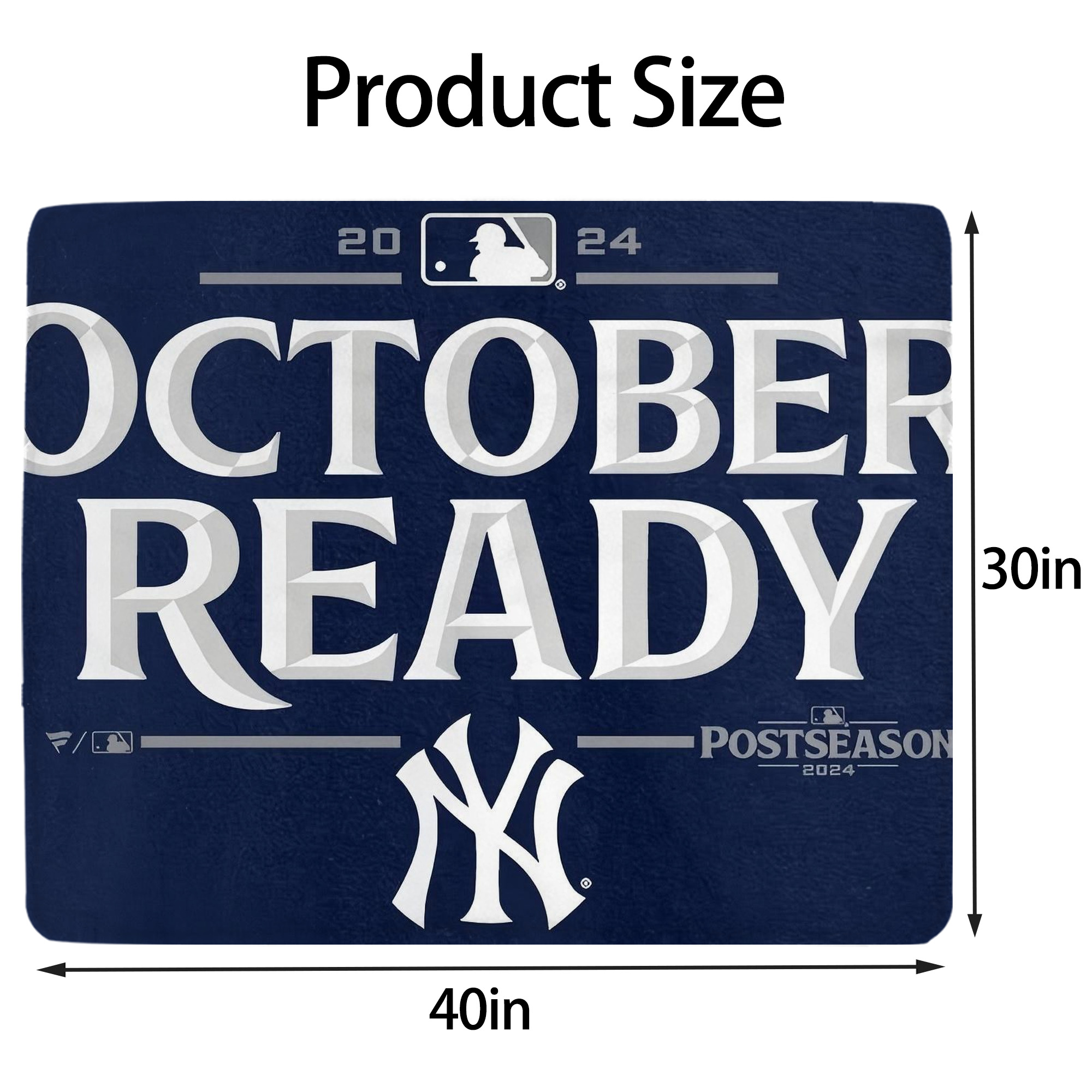 New York Yankees 360 Soft Plush Fleece Blanket 30x40 Inch - 300GSM Flannel, Ultra Soft & Warm, Lightweight & Durable, Perfect For Kids, Adults, Couch, Bed, Camping, Travel, Gift For Family & Friends