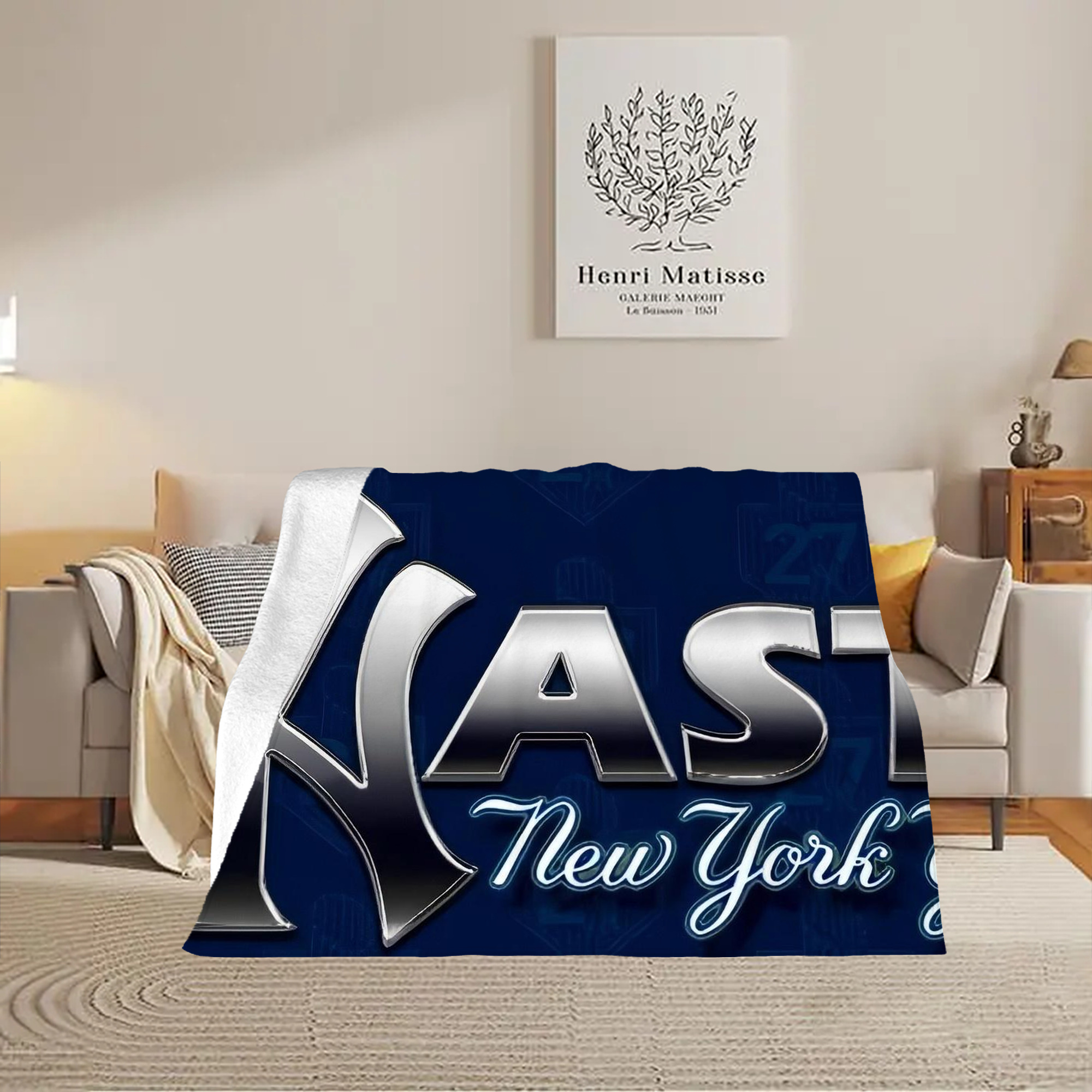 New York Yankees 359 Soft Plush Fleece Blanket 30x40 Inch - 300GSM Flannel, Ultra Soft & Warm, Lightweight & Durable, Perfect For Kids, Adults, Couch, Bed, Camping, Travel, Gift For Family & Friends