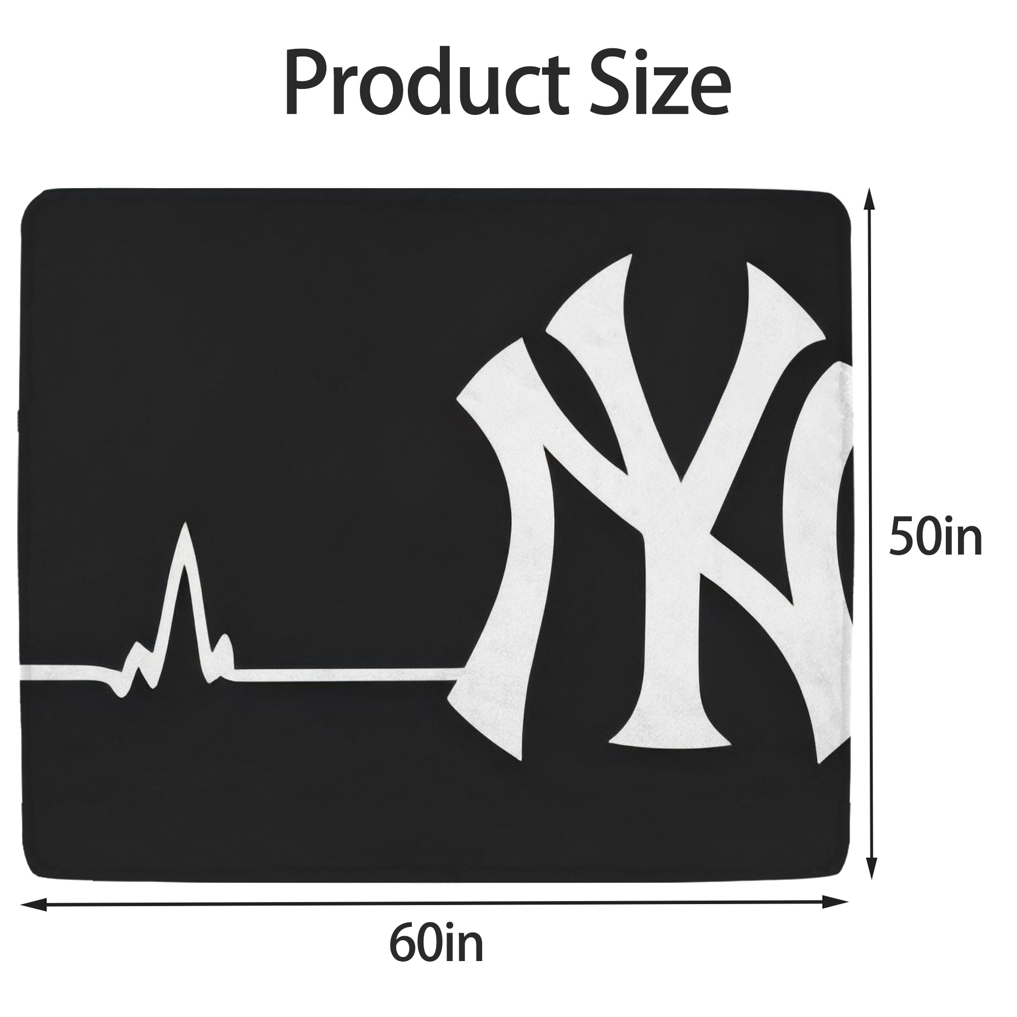 New York Yankees 350 Soft Fleece Throw Blanket 50 X 60 Inch – Super Soft, Lightweight, And Durable – Perfect For Sofa, Bed, Camping, And More – Ideal Gift For Family And Friends
