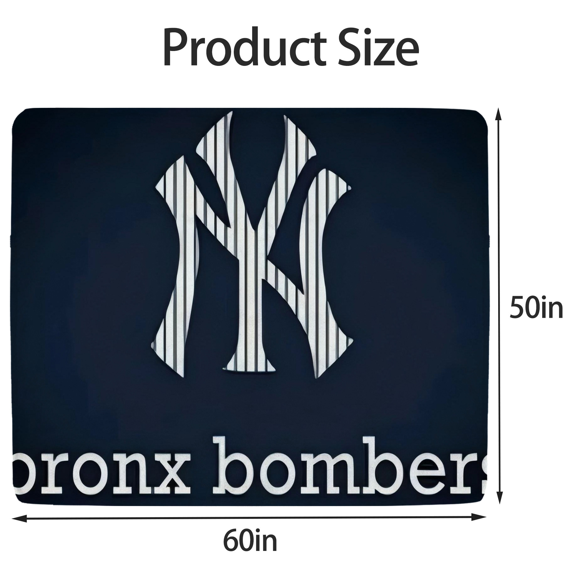 New York Yankees 355 Soft Fleece Throw Blanket 50 X 60 Inch – Super Soft, Lightweight, And Durable – Perfect For Sofa, Bed, Camping, And More – Ideal Gift For Family And Friends