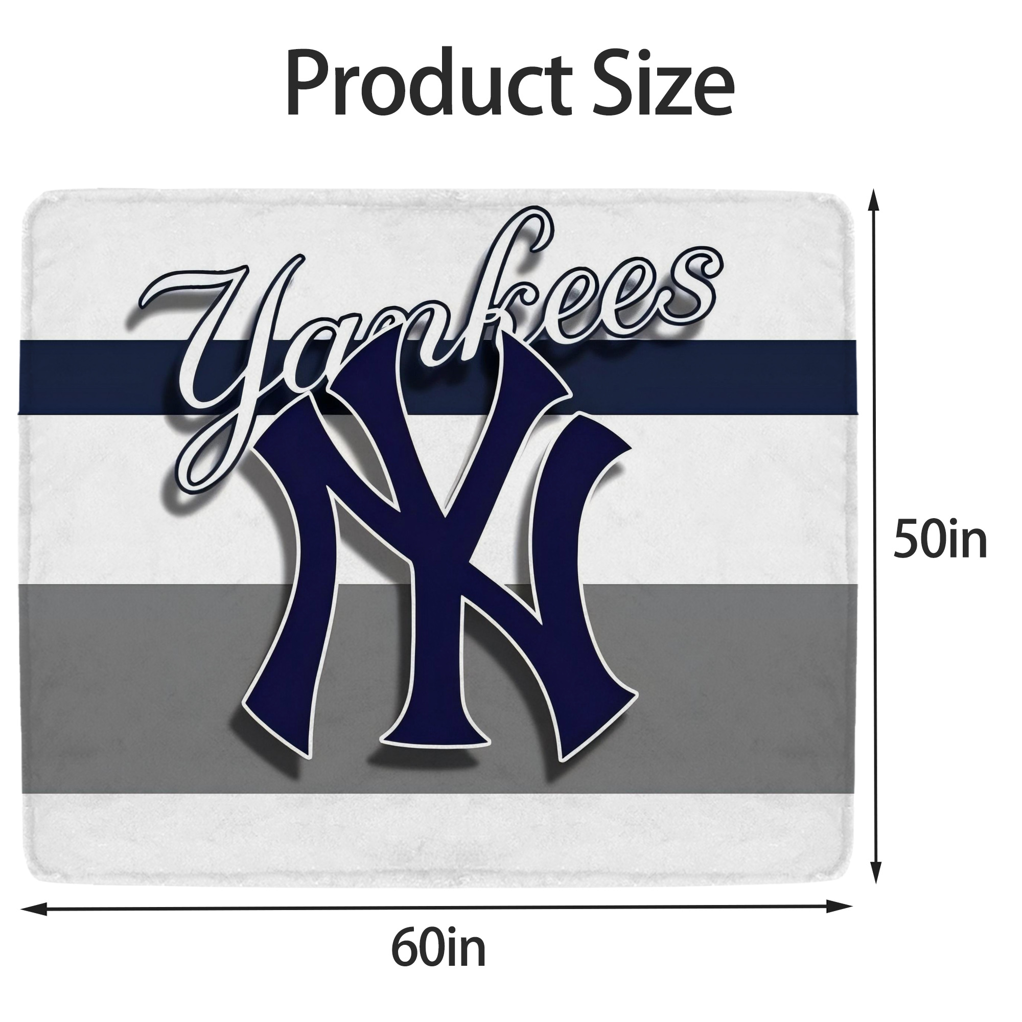 New York Yankees 356 Soft Fleece Throw Blanket 50 X 60 Inch – Super Soft, Lightweight, And Durable – Perfect For Sofa, Bed, Camping, And More – Ideal Gift For Family And Friends
