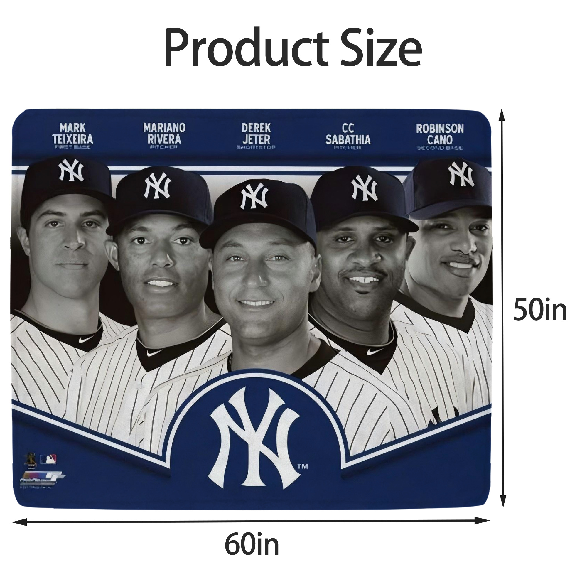 New York Yankees 361 Soft Fleece Throw Blanket 50 X 60 Inch – Super Soft, Lightweight, And Durable – Perfect For Sofa, Bed, Camping, And More – Ideal Gift For Family And Friends