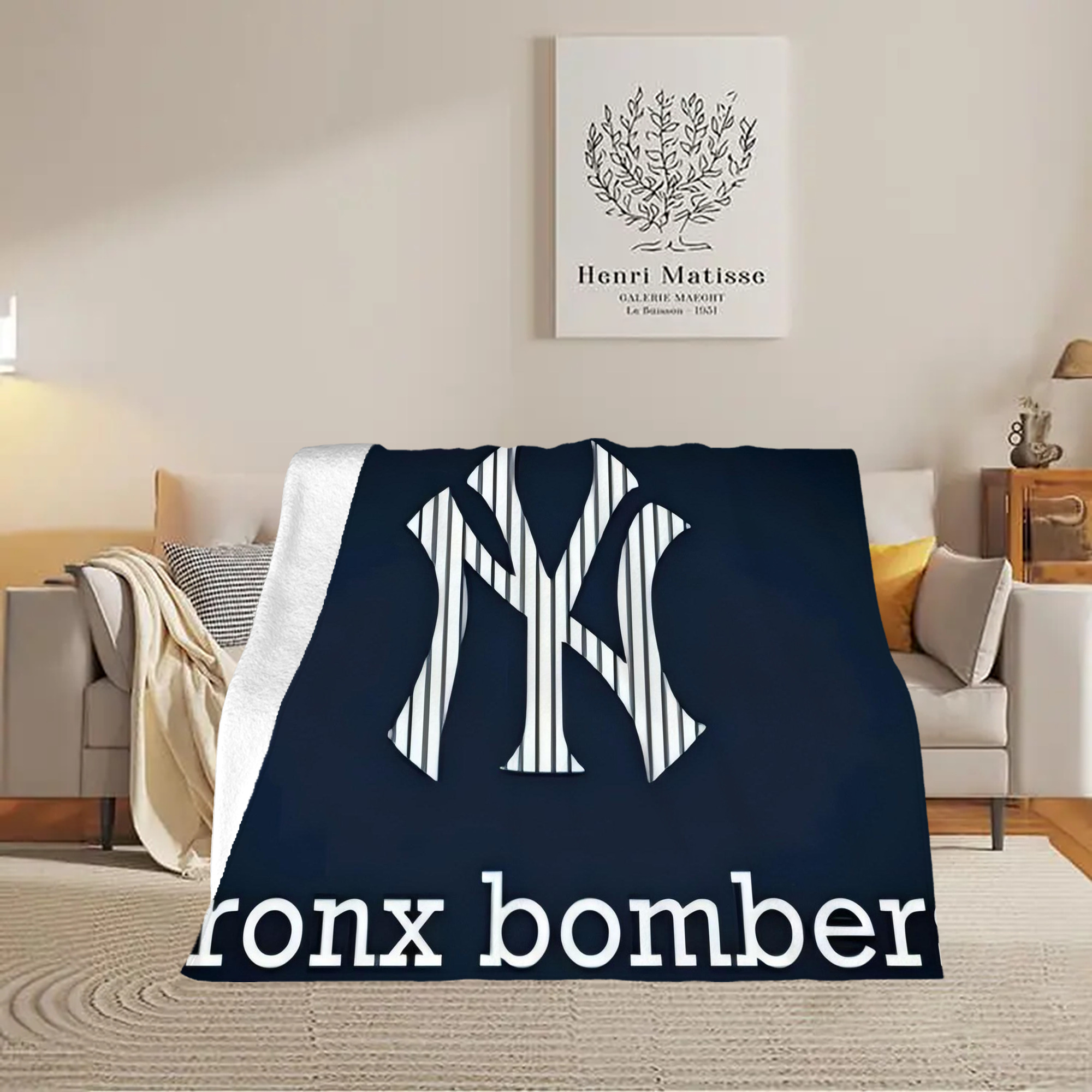 New York Yankees 355 Soft Fleece Throw Blanket 50 X 60 Inch – Super Soft, Lightweight, And Durable – Perfect For Sofa, Bed, Camping, And More – Ideal Gift For Family And Friends