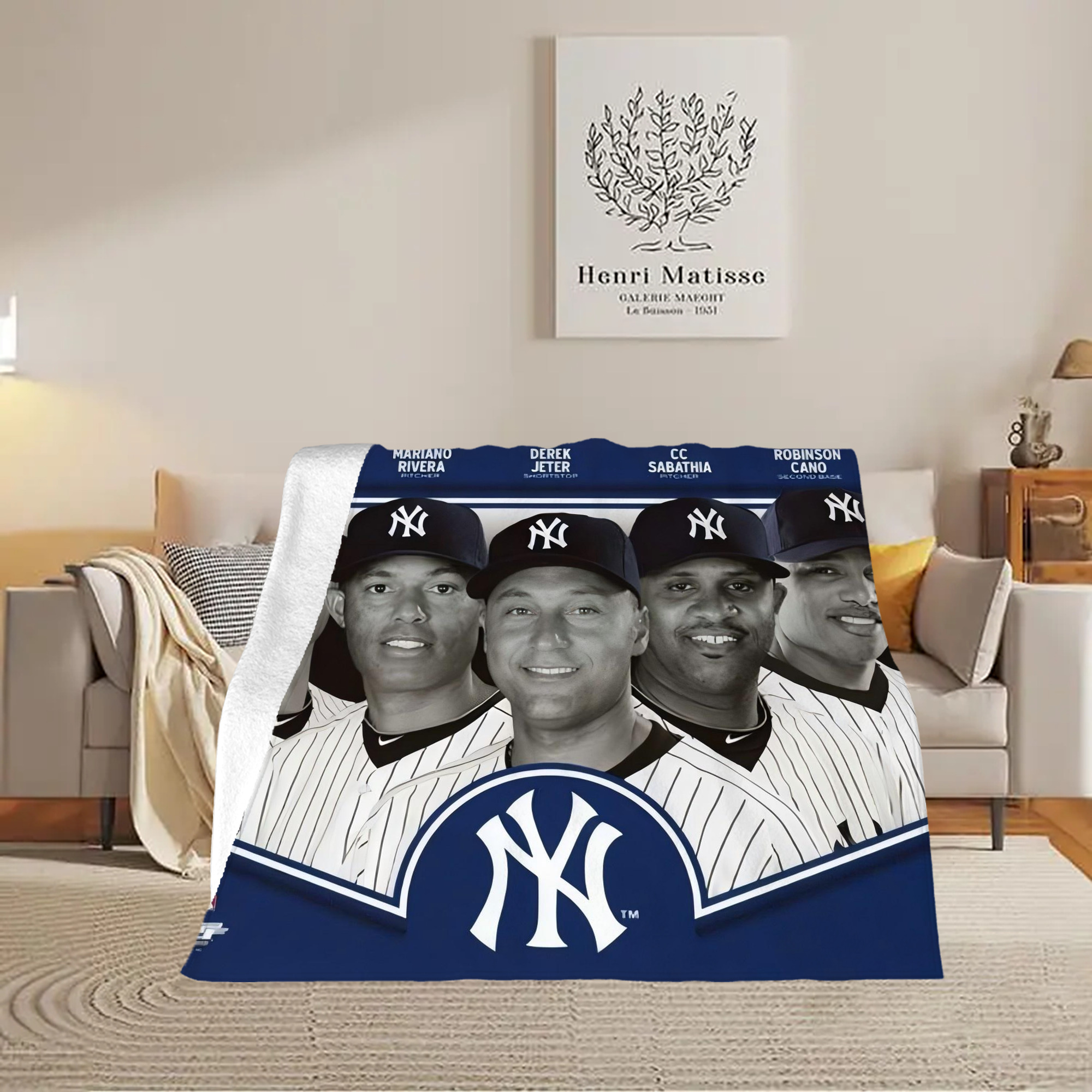 New York Yankees 361 Soft Fleece Throw Blanket 50 X 60 Inch – Super Soft, Lightweight, And Durable – Perfect For Sofa, Bed, Camping, And More – Ideal Gift For Family And Friends