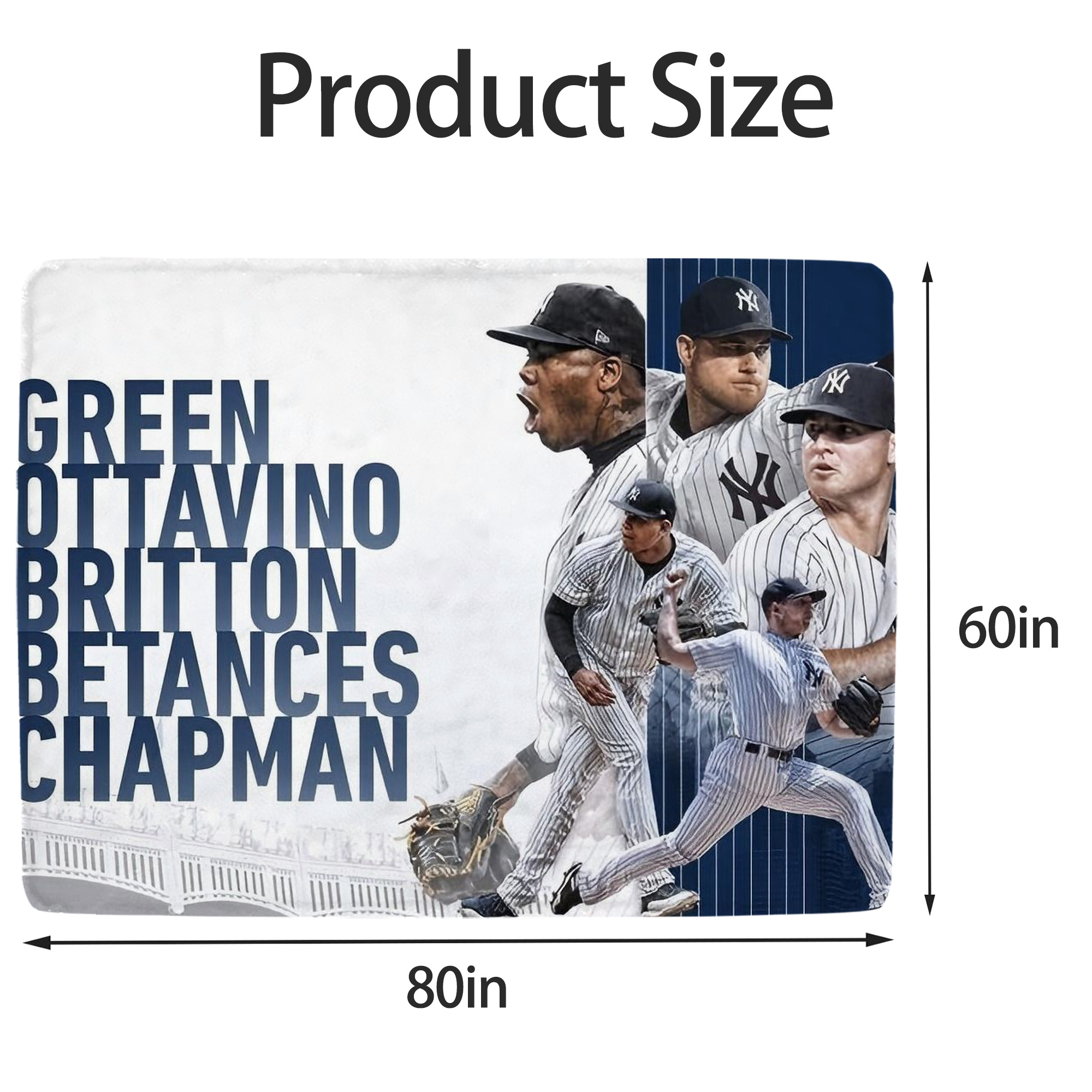 New York Yankees 249 Soft Fleece Throw Blanket 60 X 80 Inch – Super Soft, Lightweight, And Durable – Perfect For Sofa, Bed, Camping, And More – Ideal Gift For Family And Friends
