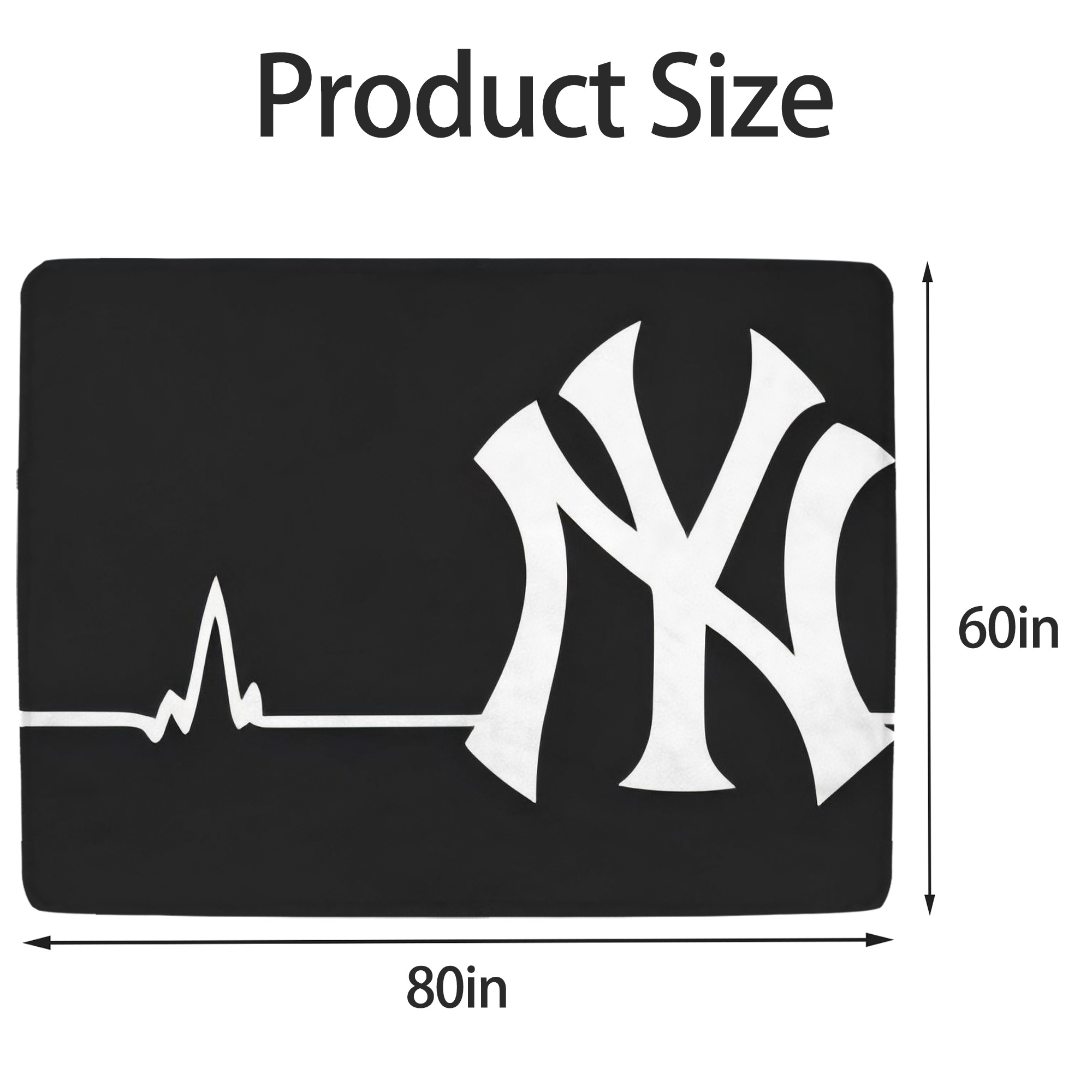 New York Yankees 350 Soft Fleece Throw Blanket 60 X 80 Inch – Super Soft, Lightweight, And Durable – Perfect For Sofa, Bed, Camping, And More – Ideal Gift For Family And Friends