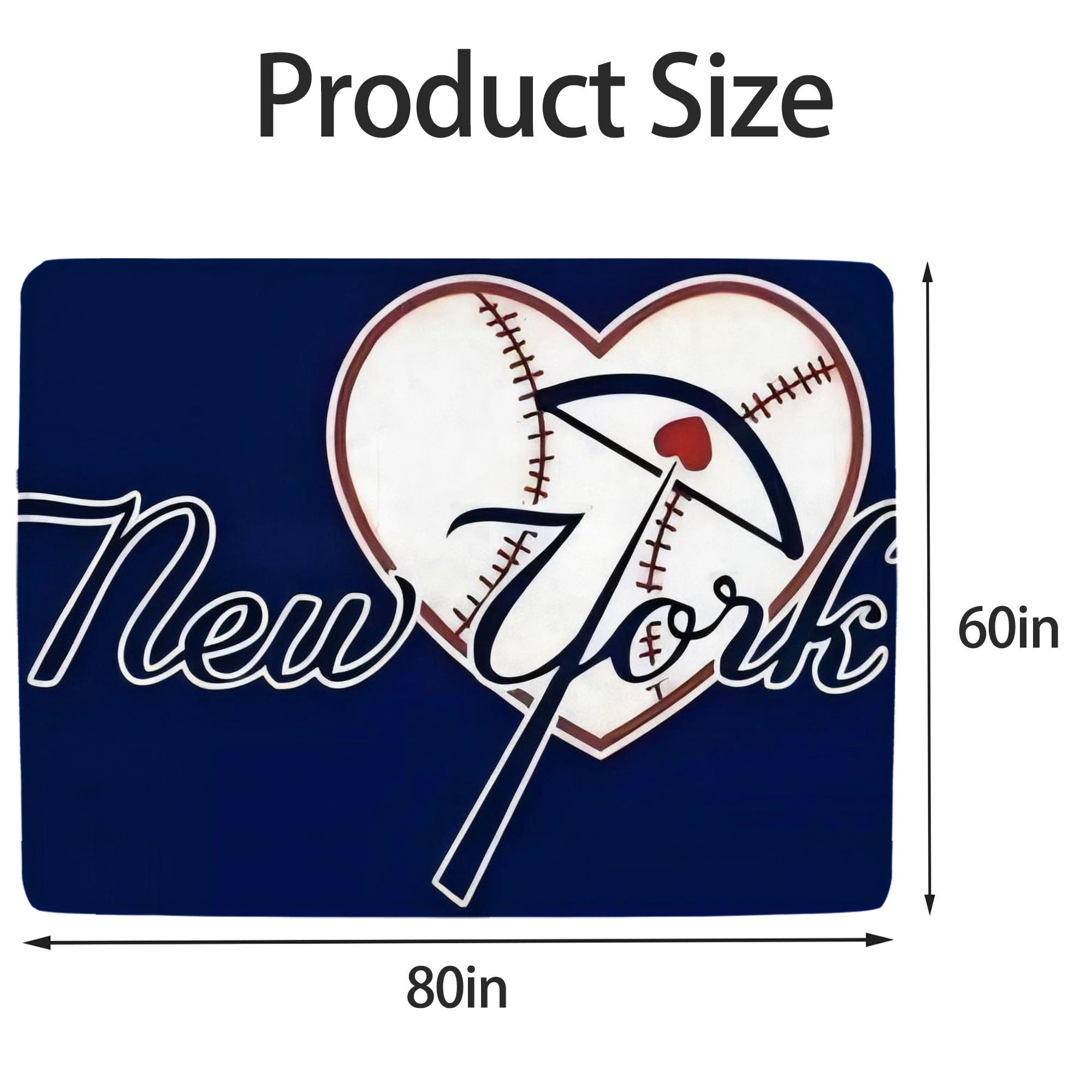 New York Yankees 354 Soft Fleece Throw Blanket 60 X 80 Inch – Super Soft, Lightweight, And Durable – Perfect For Sofa, Bed, Camping, And More – Ideal Gift For Family And Friends