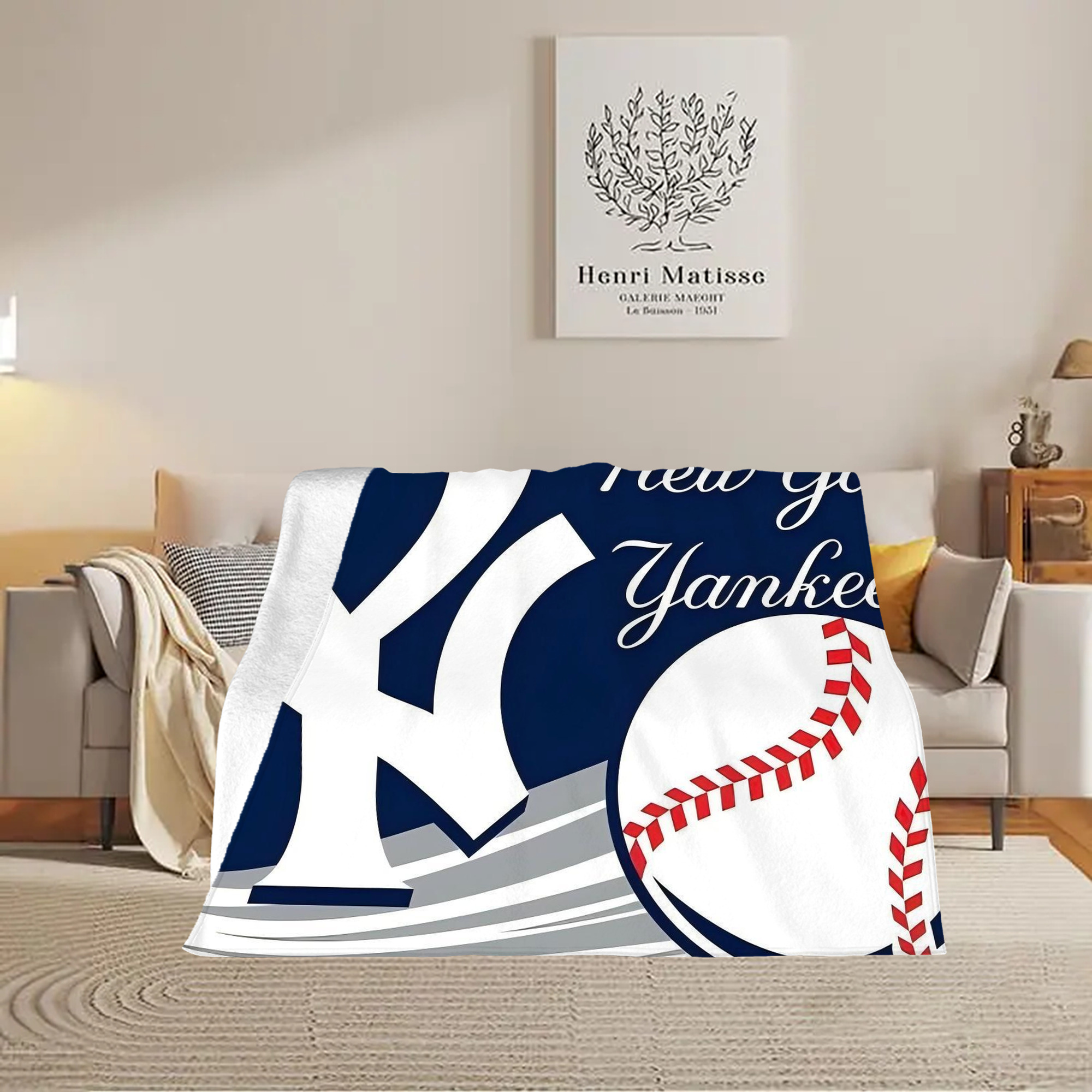 New York Yankees 259 Soft Fleece Throw Blanket 60 X 80 Inch – Super Soft, Lightweight, And Durable – Perfect For Sofa, Bed, Camping, And More – Ideal Gift For Family And Friends