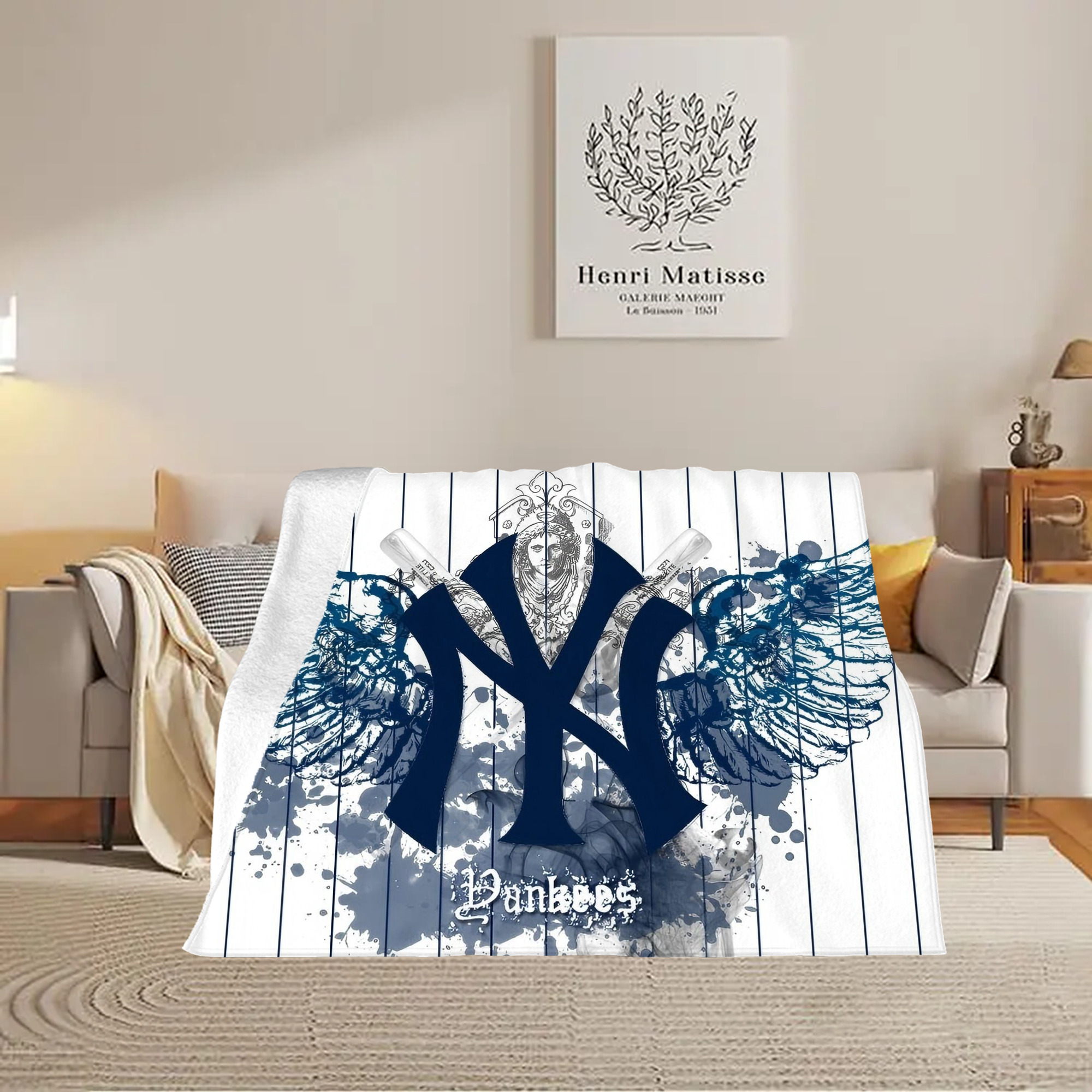 New York Yankees 353 Soft Fleece Throw Blanket 60 X 80 Inch – Super Soft, Lightweight, And Durable – Perfect For Sofa, Bed, Camping, And More – Ideal Gift For Family And Friends