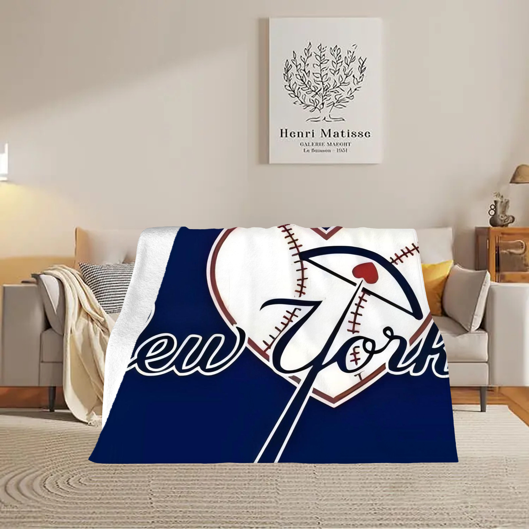 New York Yankees 354 Soft Fleece Throw Blanket 60 X 80 Inch – Super Soft, Lightweight, And Durable – Perfect For Sofa, Bed, Camping, And More – Ideal Gift For Family And Friends