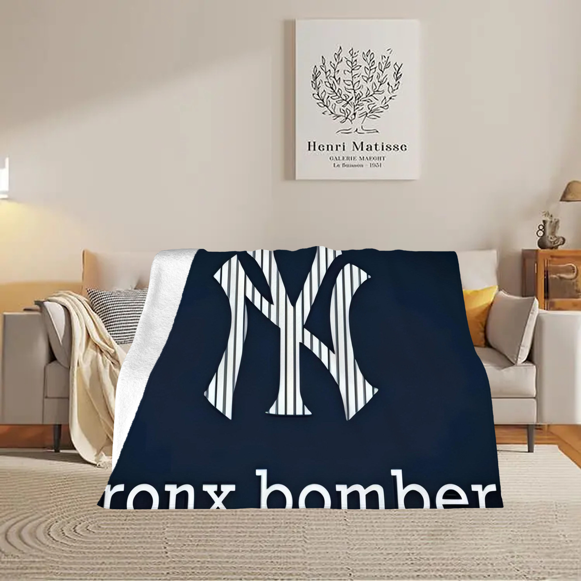 New York Yankees 355 Soft Fleece Throw Blanket 60 X 80 Inch – Super Soft, Lightweight, And Durable – Perfect For Sofa, Bed, Camping, And More – Ideal Gift For Family And Friends