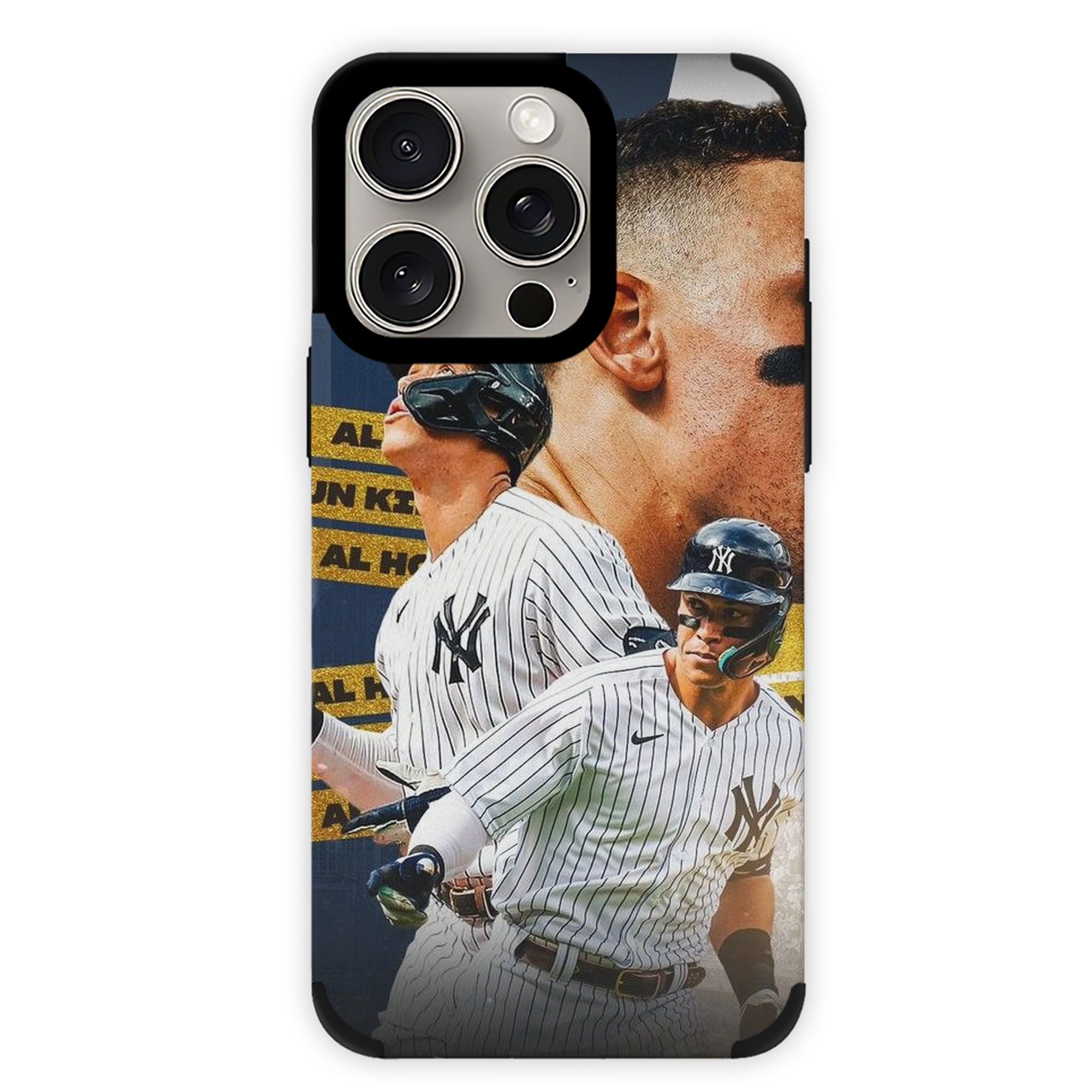Aaron Judge  62 Home Runs AL Record IPhone 15 Pro Max PU Leather Case – Soft Lining, 360° Protection – Precise Fit, 3D Buttons, Easy Charging – Anti-Yellowing, Easy To Clean
