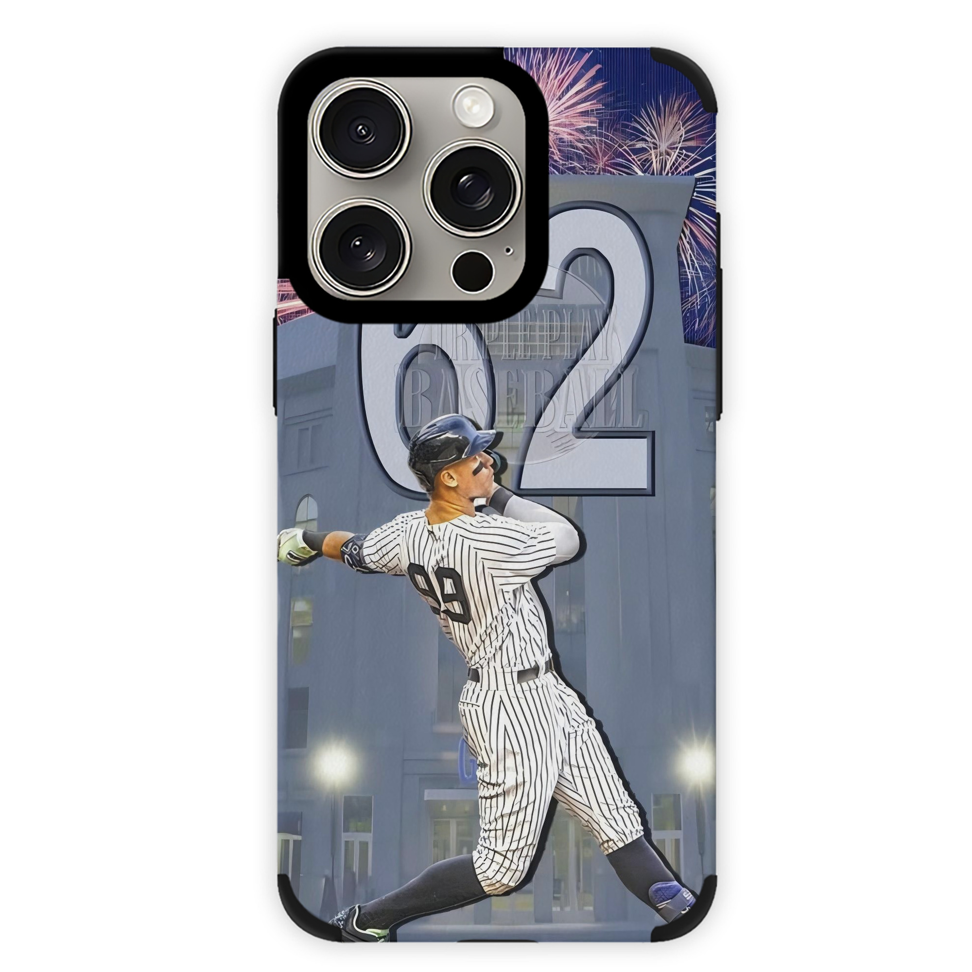 Aaron Judge 62 Home Runs Record IPhone 15 Pro Max PU Leather Case – Soft Lining, 360° Protection – Precise Fit, 3D Buttons, Easy Charging – Anti-Yellowing, Easy To Clean