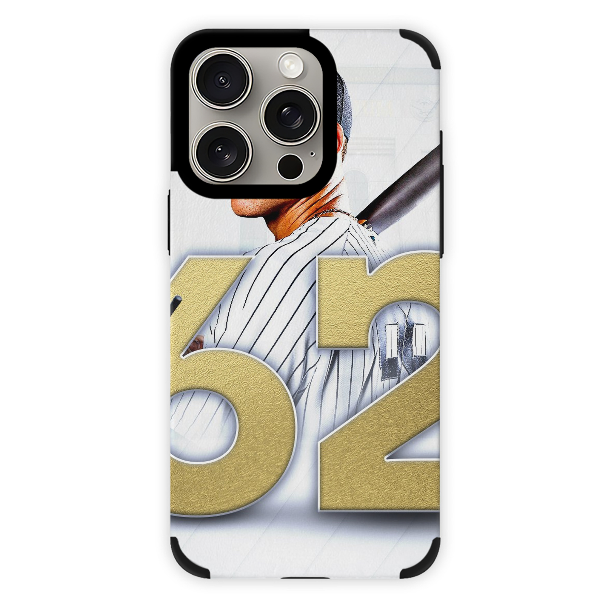 aaron judge 62nd home run IPhone 15 Pro Max PU Leather Case – Soft Lining, 360° Protection – Precise Fit, 3D Buttons, Easy Charging – Anti-Yellowing, Easy To Clean
