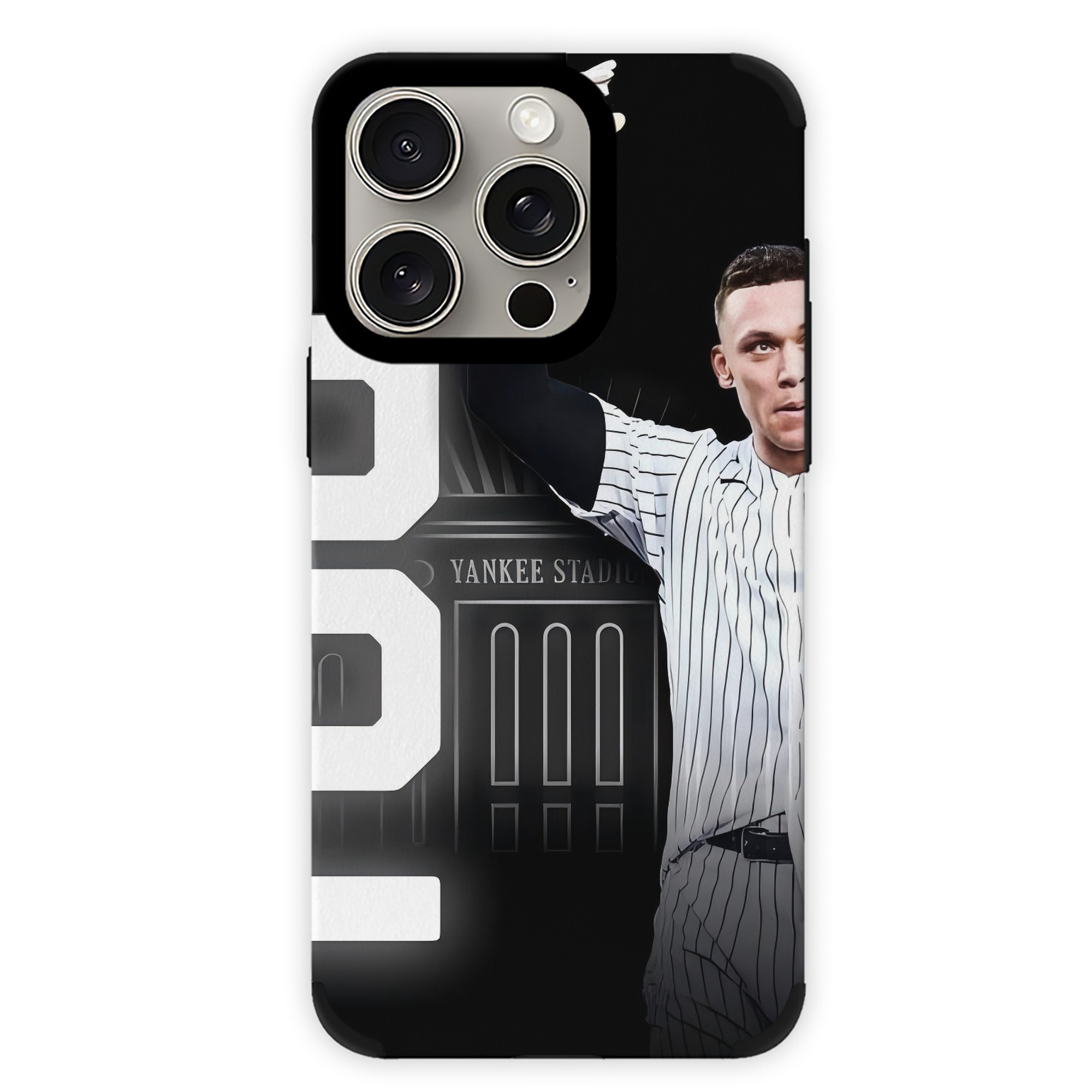 Aaron Judge 62nd Home Run IPhone 15 Pro Max PU Leather Case – Soft Lining, 360° Protection – Precise Fit, 3D Buttons, Easy Charging – Anti-Yellowing, Easy To Clean