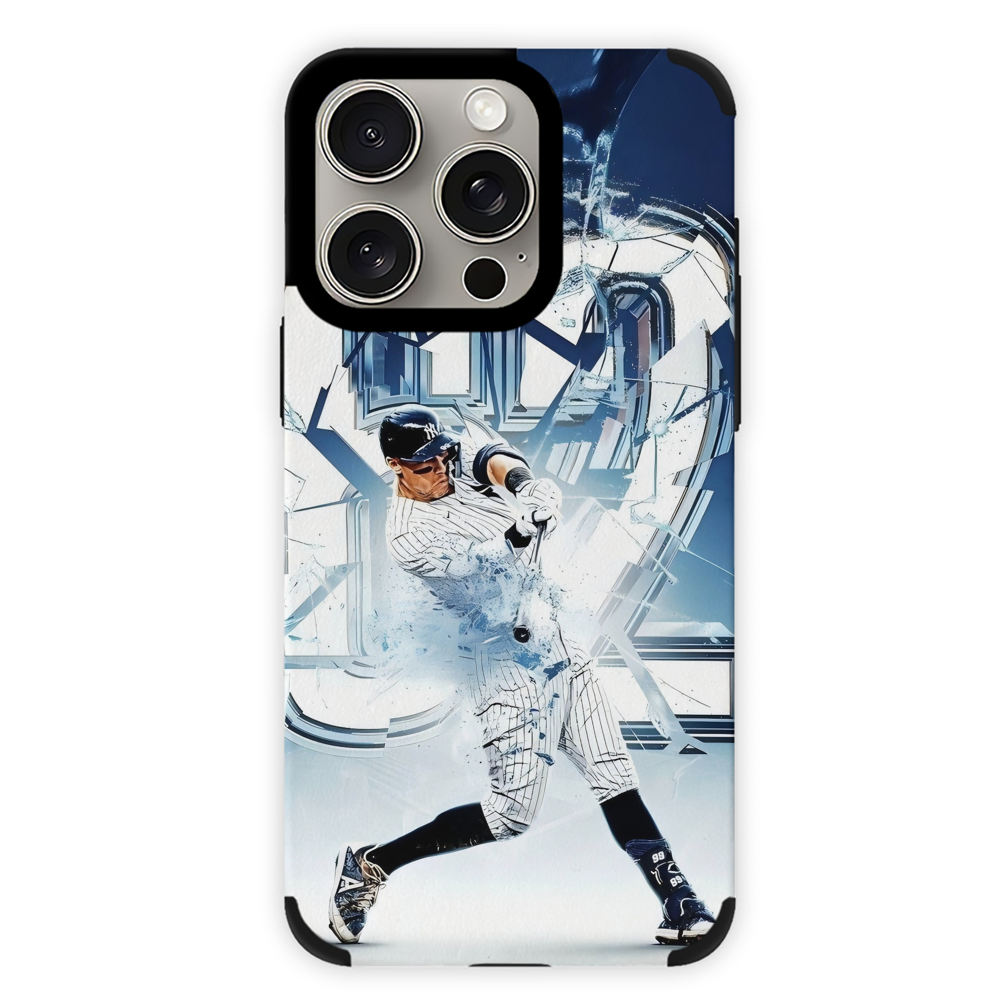 Aaron Judge 62nd Home Run IPhone 15 Pro Max PU Leather Case – Soft Lining, 360° Protection – Precise Fit, 3D Buttons, Easy Charging – Anti-Yellowing, Easy To Clean