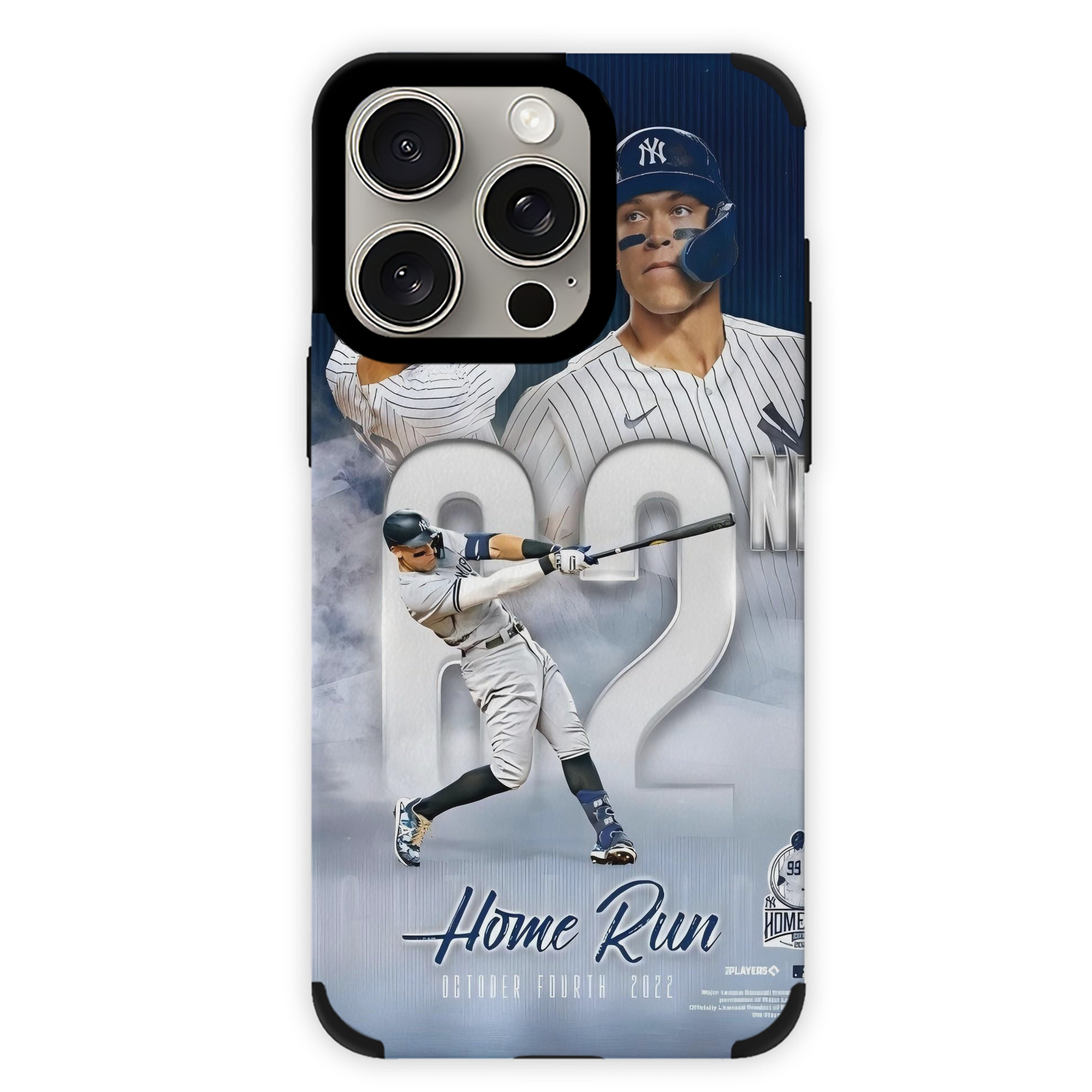 Aaron Judge 62nd Home Run 10.4.2022 IPhone 15 Pro Max PU Leather Case – Soft Lining, 360° Protection – Precise Fit, 3D Buttons, Easy Charging – Anti-Yellowing, Easy To Clean