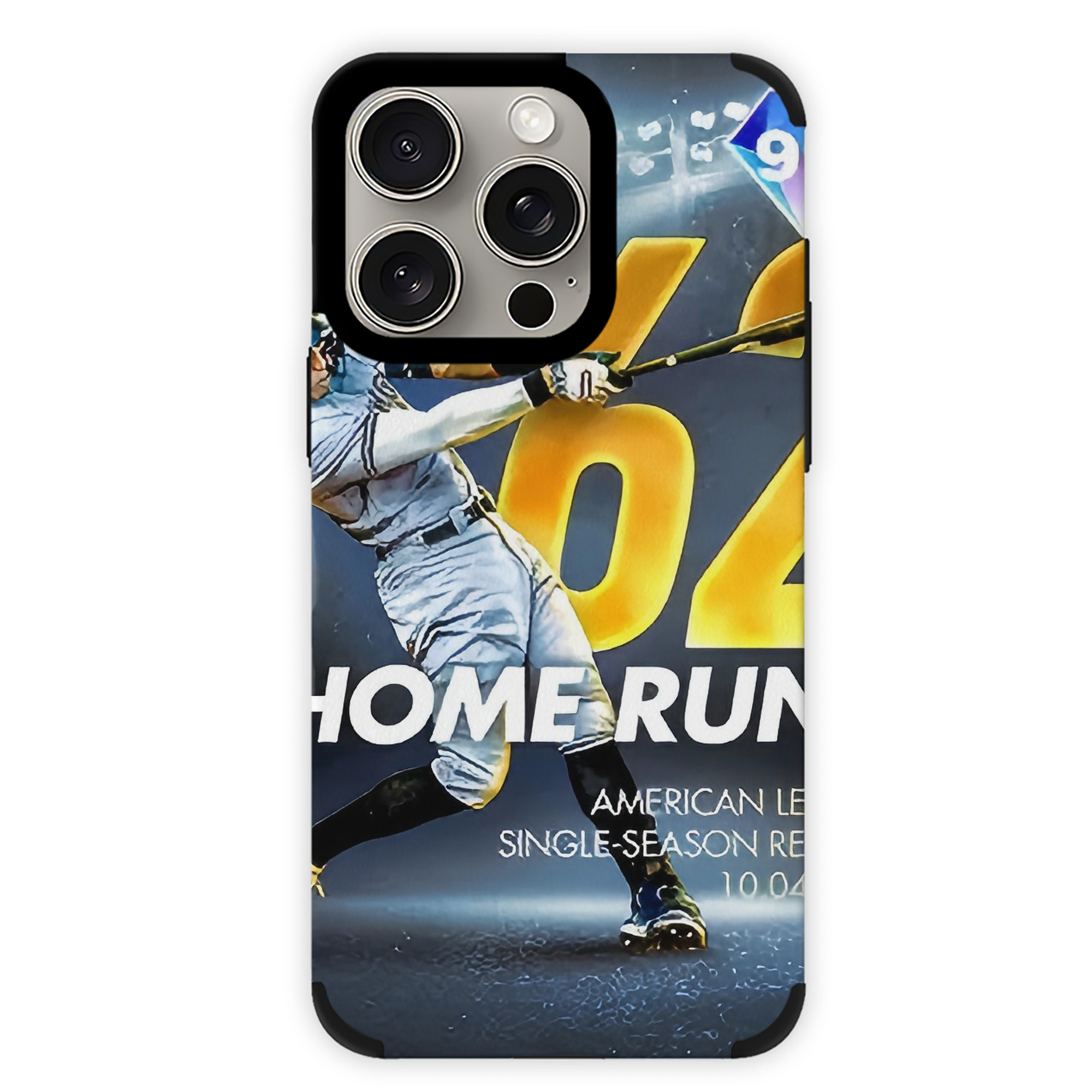Aaron Judge 62nd Home Run Milestone IPhone 15 Pro Max PU Leather Case – Soft Lining, 360° Protection – Precise Fit, 3D Buttons, Easy Charging – Anti-Yellowing, Easy To Clean