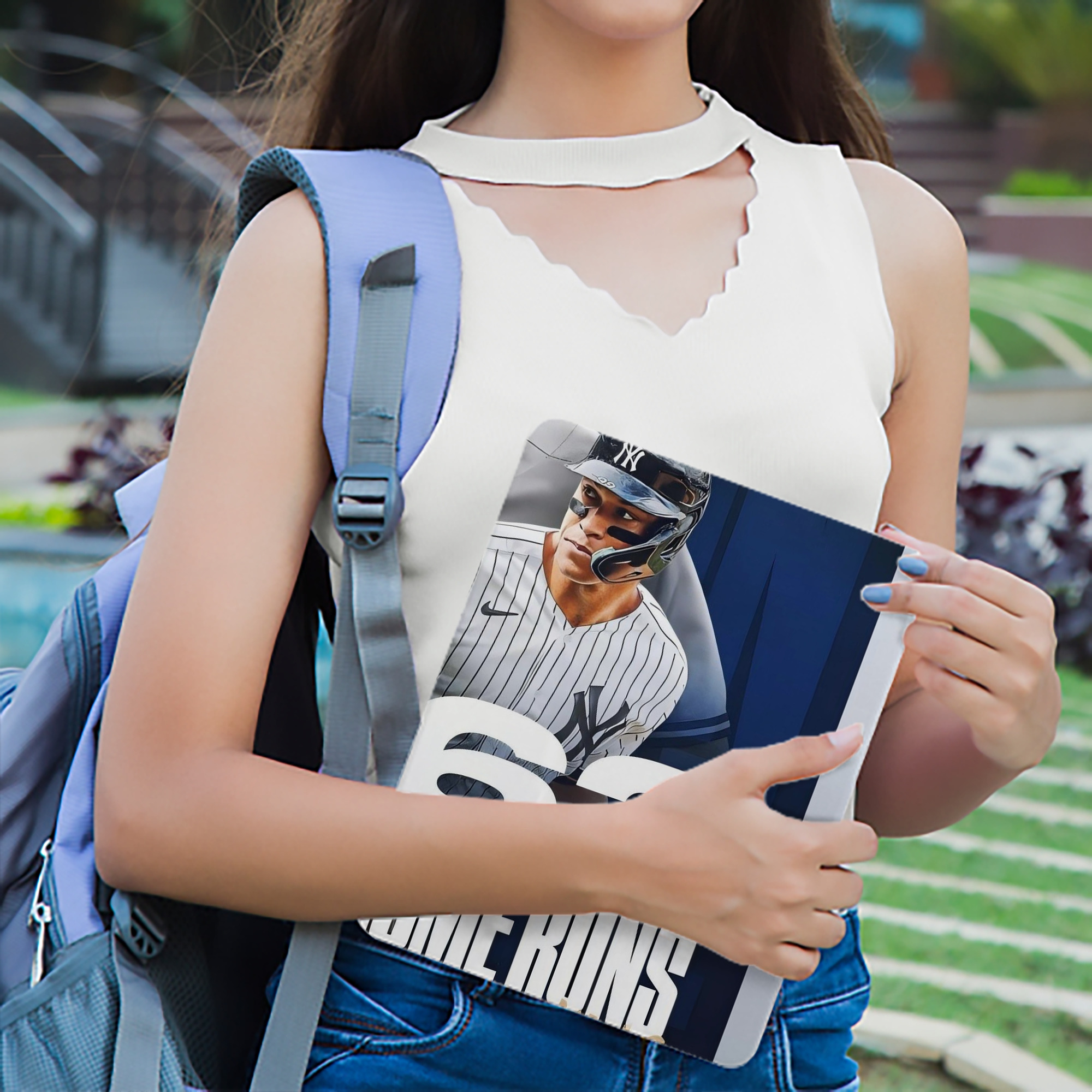 Aaron Judge 62 Home Runs AL Home Run King IPad Case Without Pencil Slot – Book-Style Cover With PU Leather & TPU – Slim, Durable, Scratch-Resistant, Full Protection & Easy Access