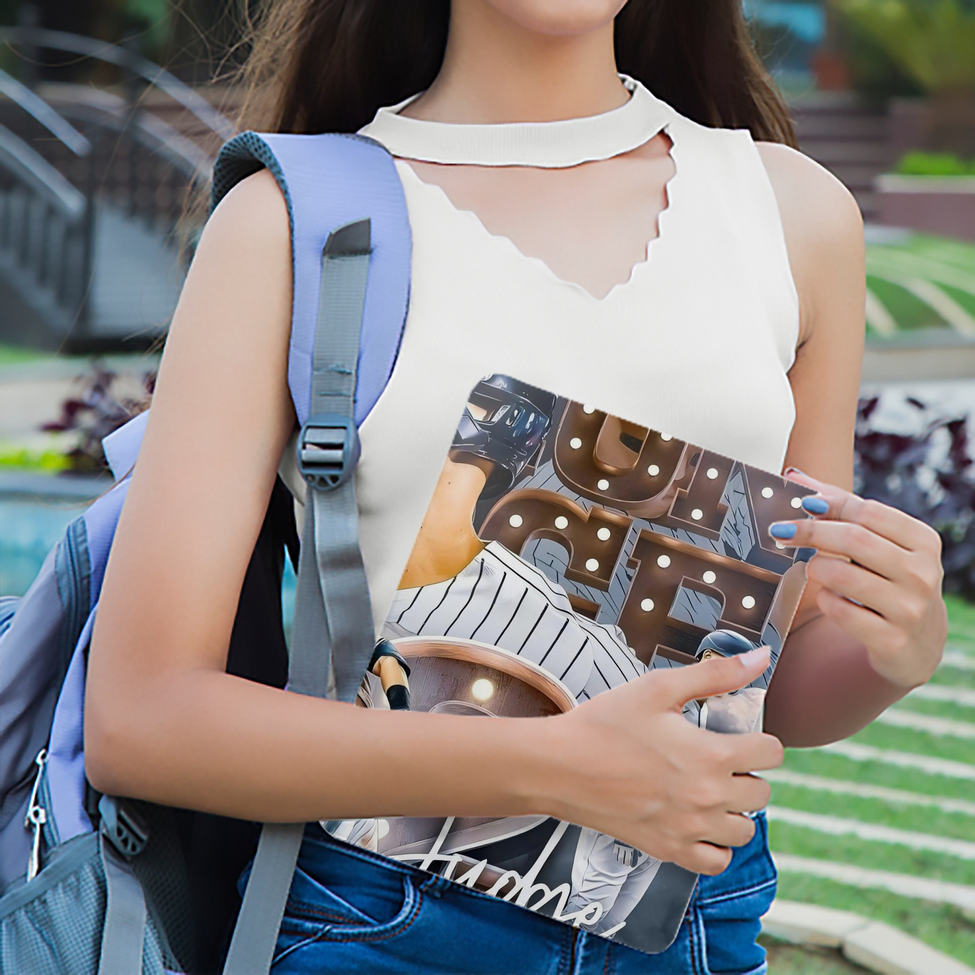 Aaron Judge 62 Home Runs IPad Book-Style Case With Pencil Slot – Slim PU & TPU Cover – Full Protection, Precise Fit, Water & Scratch Resistant