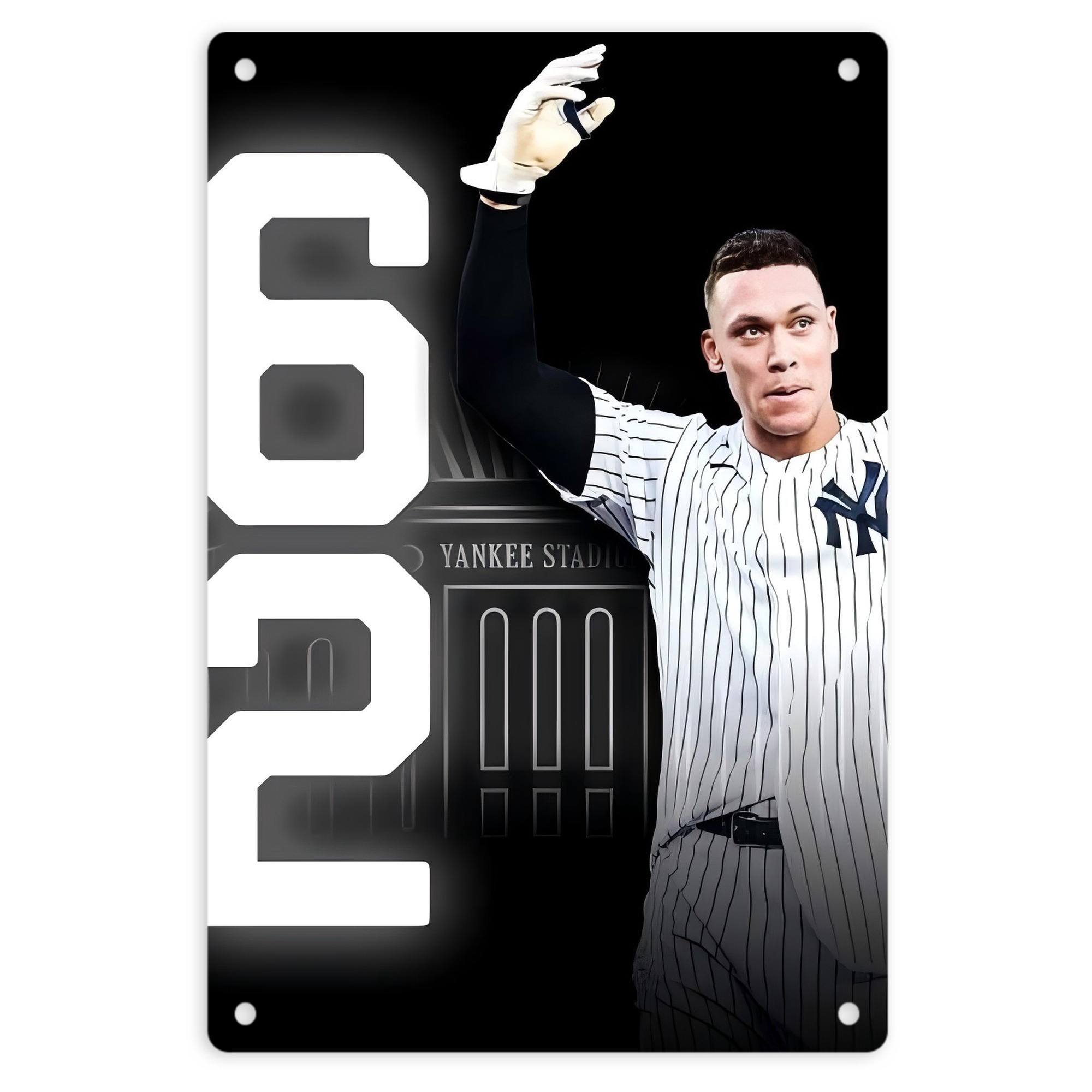 Aaron Judge 62nd Home Run 8x12inch Vertical Aluminum Sign - Durable Fade-Resistant Indoor/Outdoor Safety & Information Plaque For Office, Hotel, Restaurant, Bar, Public Spaces