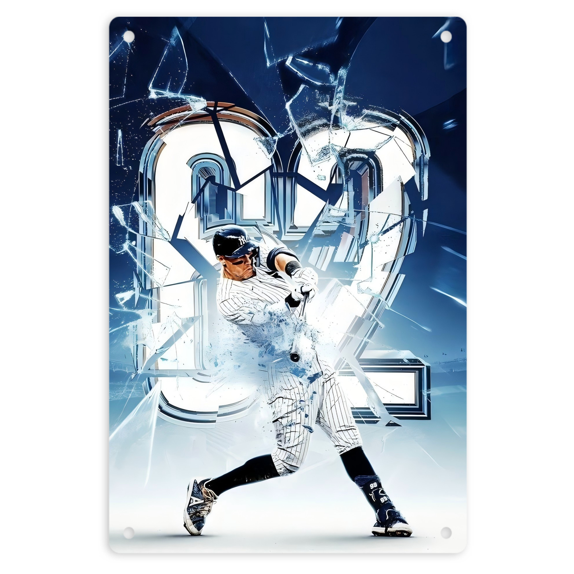 Aaron Judge 62nd Home Run 8x12inch Vertical Aluminum Sign - Durable Fade-Resistant Indoor/Outdoor Safety & Information Plaque For Office, Hotel, Restaurant, Bar, Public Spaces