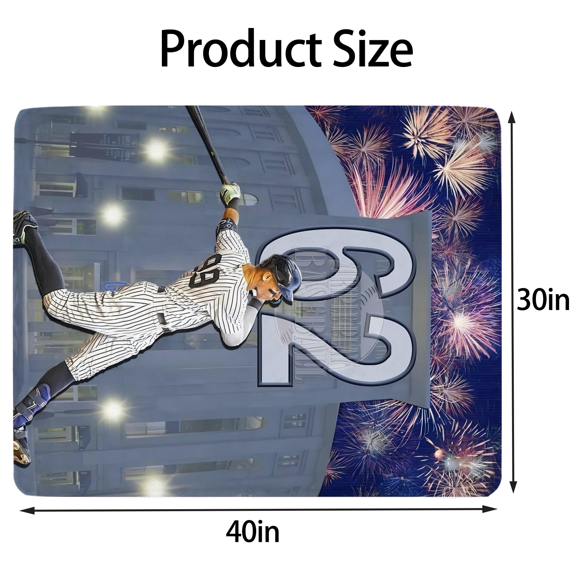 Aaron Judge 62 Home Runs Record Soft Plush Fleece Blanket 30x40 Inch - 300GSM Flannel, Ultra Soft & Warm, Lightweight & Durable, Perfect For Kids, Adults, Couch, Bed, Camping, Travel, Gift For Family & Friends