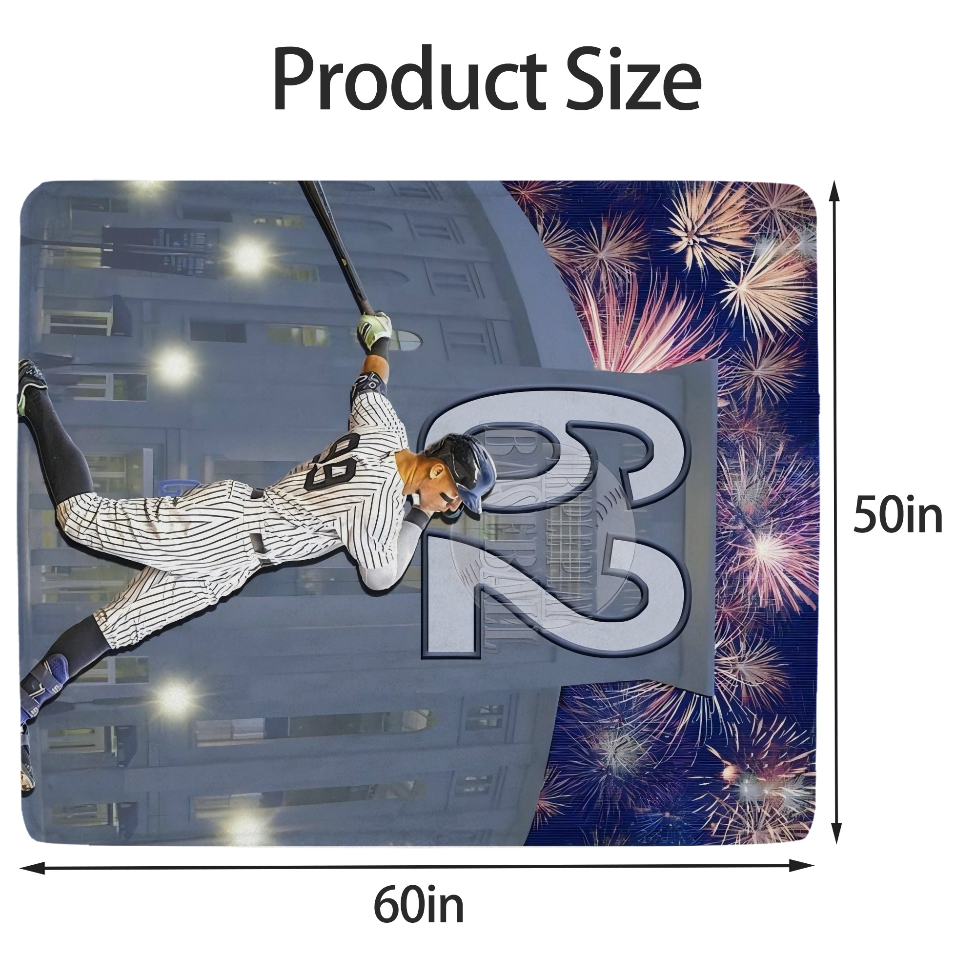 Aaron Judge 62 Home Runs Record Soft Fleece Throw Blanket 50 X 60 Inch – Super Soft, Lightweight, And Durable – Perfect For Sofa, Bed, Camping, And More – Ideal Gift For Family And Friends