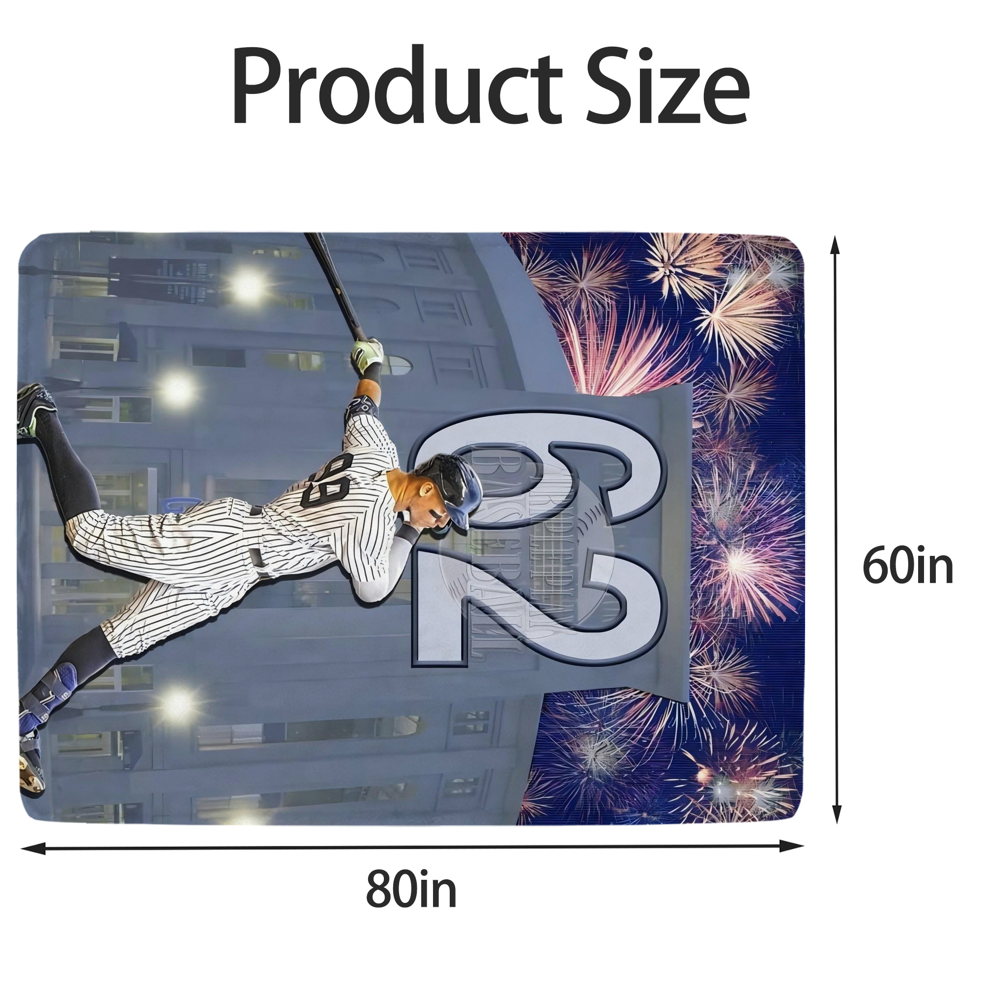 Aaron Judge 62 Home Runs Record Soft Fleece Throw Blanket 60 X 80 Inch – Super Soft, Lightweight, And Durable – Perfect For Sofa, Bed, Camping, And More – Ideal Gift For Family And Friends
