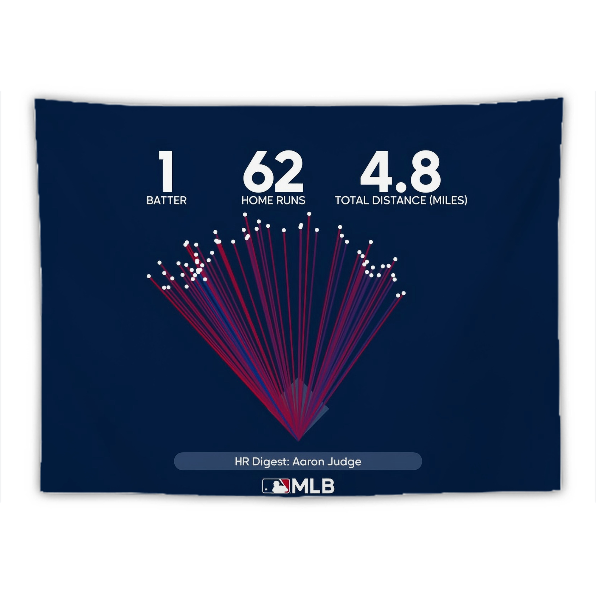 Aaron Judge 62HR Digest Wall Tapestry For Bedroom Aesthetic – Boho Style Polyester Fabric Wall Hanging With Hooks – 60 X 90 Inch Large Size, Lightweight, Durable, Easy To Hang