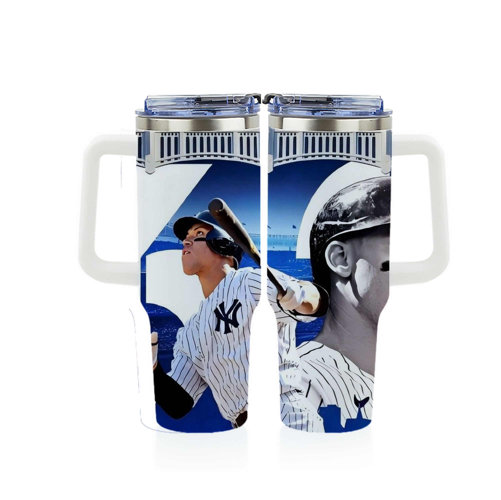 Aaron Judge 62 Home Runs 40oz Full Wrap Car Tumbler – Durable Stainless Steel Travel Mug With Vibrant UV Print – Double Wall Insulated, Fits Most Car Cup Holders