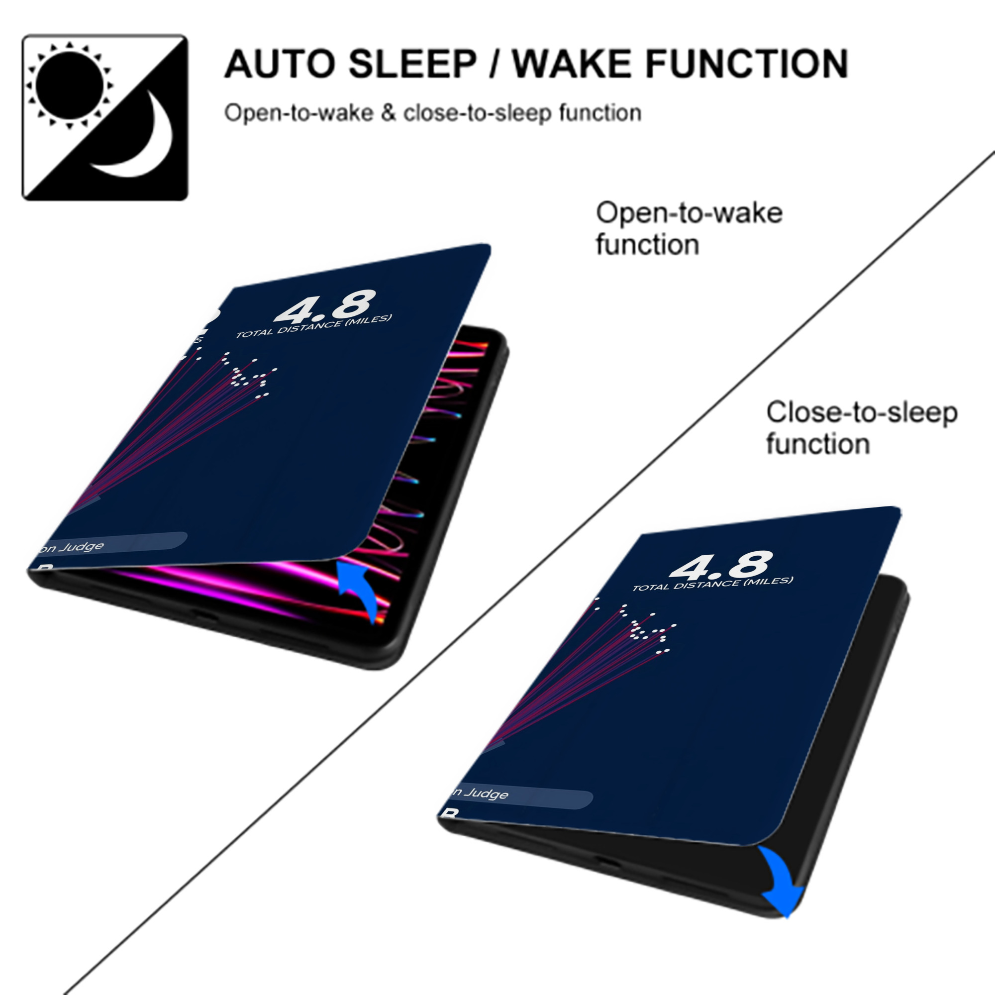 Aaron Judge 62HR Digest IPad Case Without Pencil Slot – Book-Style Cover With PU Leather & TPU – Slim, Durable, Scratch-Resistant, Full Protection & Easy Access