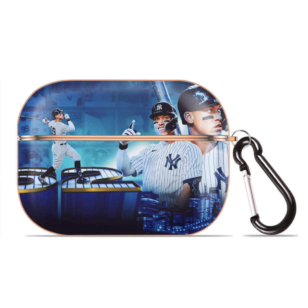 aaron judge 62nd home run AirPods Pro Protective Case Rose Gold, Flexible PC Material, Precise Fit, Anti-Slip Cover, Full Protection, Fingerprint Resistant, Washable With Keychain