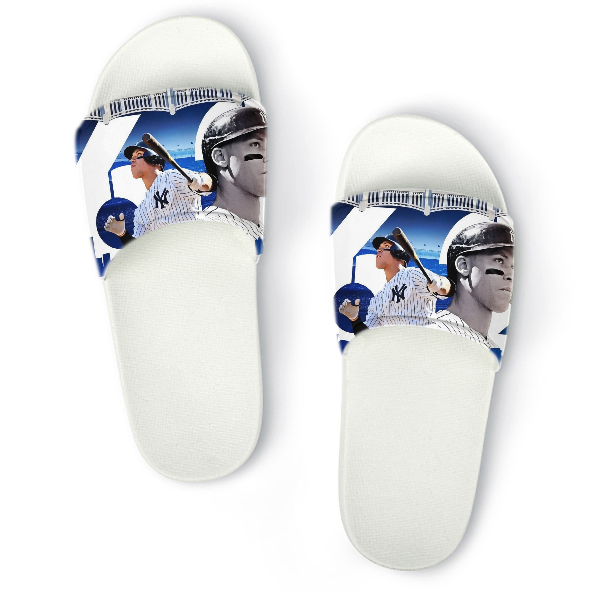 Aaron Judge 62 Home Runs PVC Home Slippers For Men & Women – Durable, Comfortable, Waterproof, Non-Slip, Stylish Casual Indoor & Outdoor Sandals
