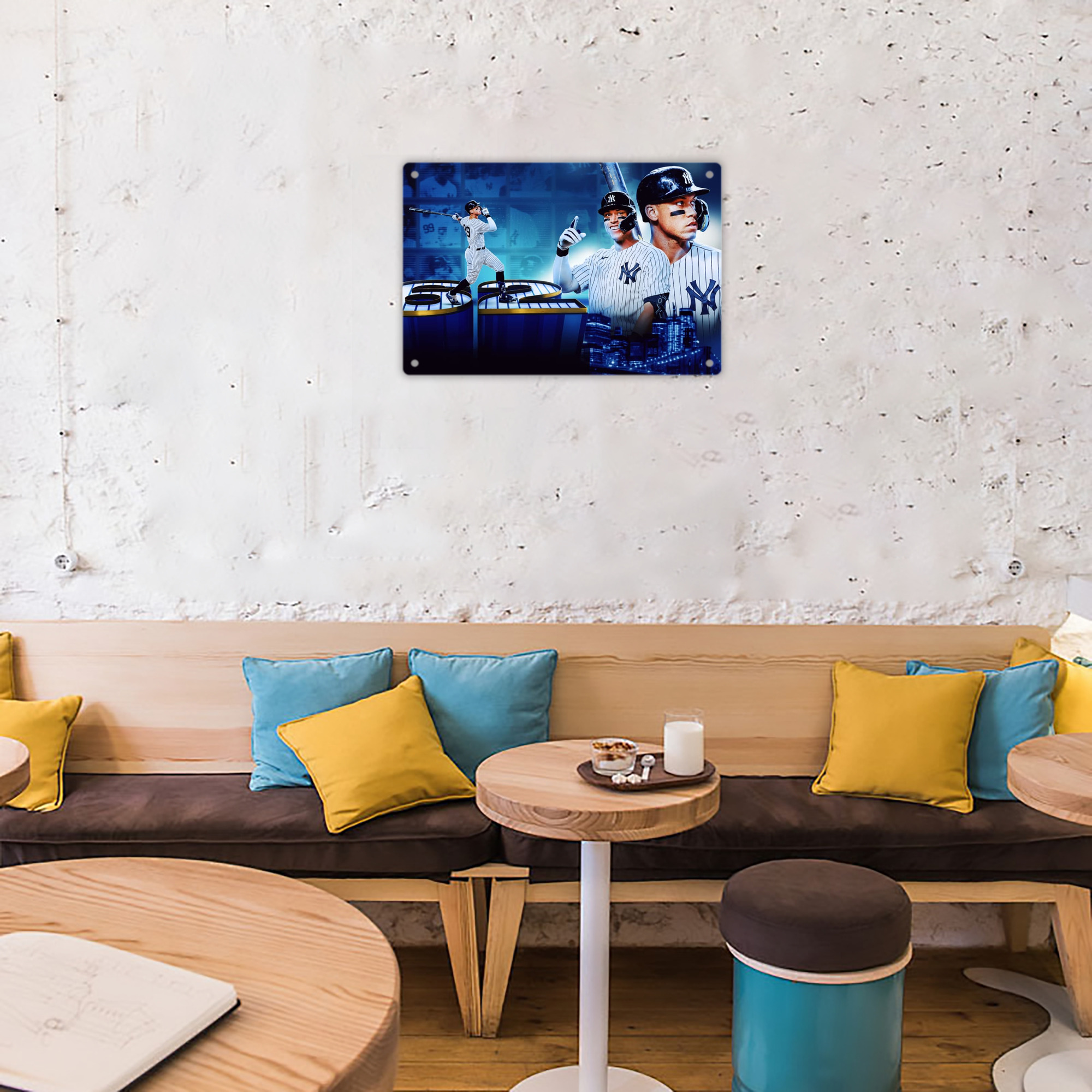 aaron judge 62nd home run Decorative Aluminum Plaque – Horizontal Design – Durable, Stylish, Easy To Install – Ideal For Home, Office, Bar, And More