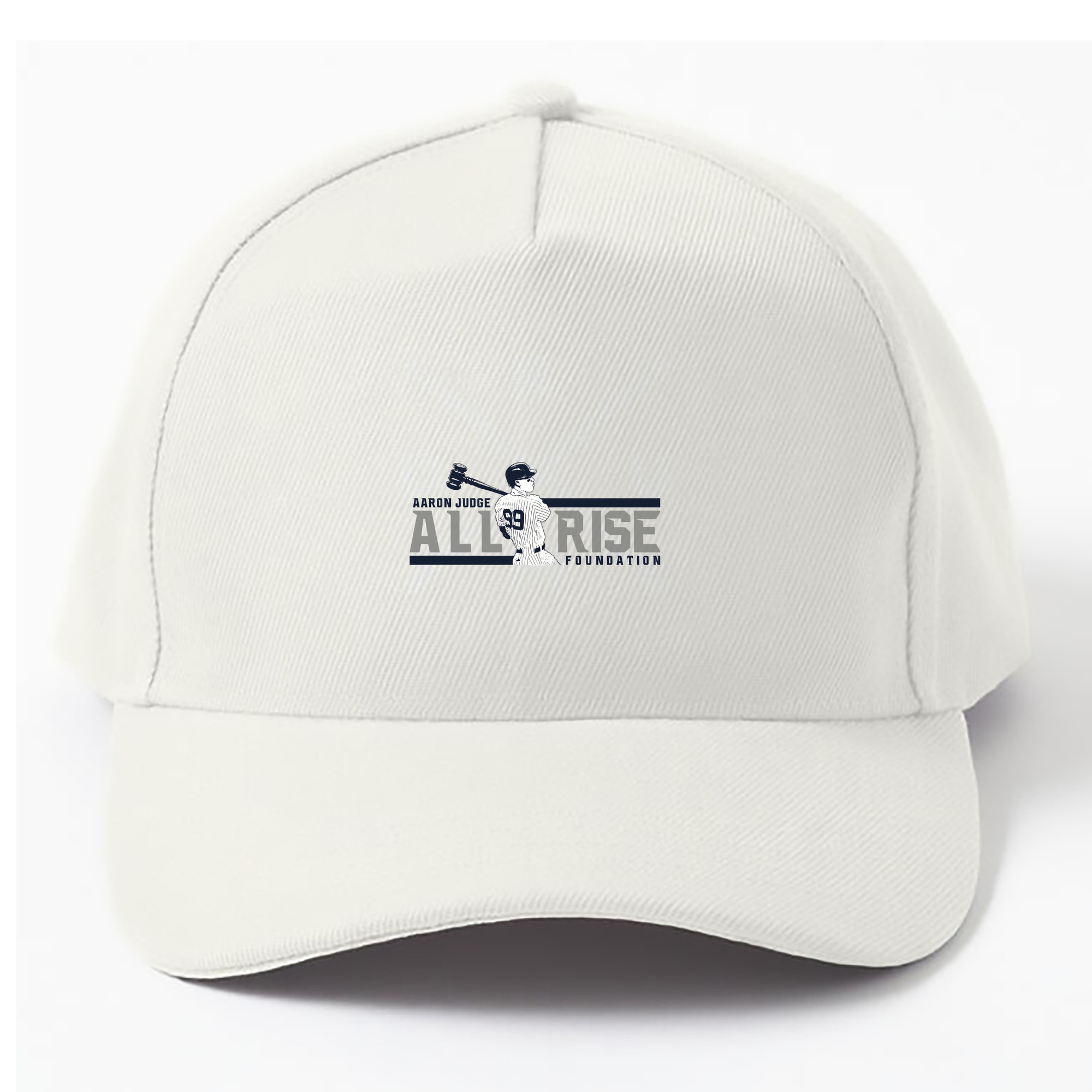 Aaron Judge All Rise Foundation Logo 100% Cotton Baseball Cap – Heat Transfer Print – Comfortable, Durable, Perfect For Sports & Everyday Wear