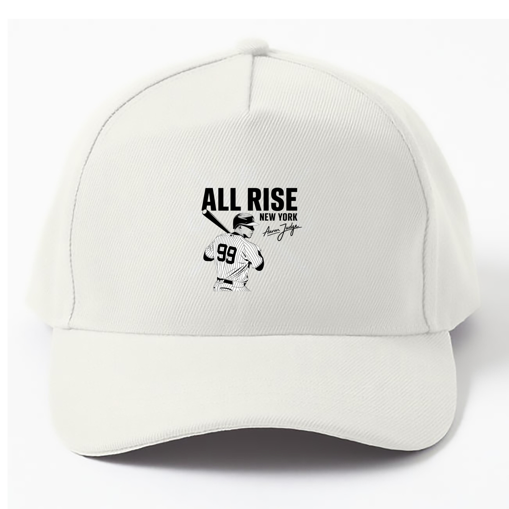 All Rise New York Aaron Judge 99 100% Cotton Baseball Cap – Heat Transfer Print – Comfortable, Durable, Perfect For Sports & Everyday Wear