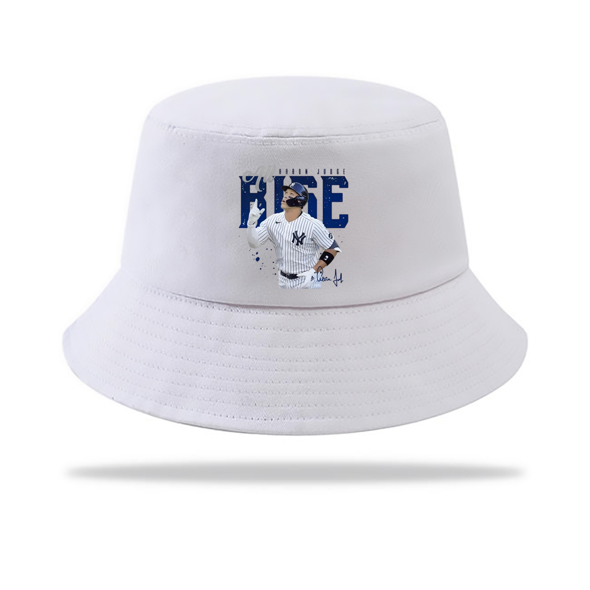 Aaron Judge 99 All Rise Outdoor Sun Protection Bucket Hat – Lightweight Breathable Knit & Woven Fabric – Ergonomic Wide Brim, Sweat-Absorbent, Stylish & Comfortable For Sports And Everyday Wear