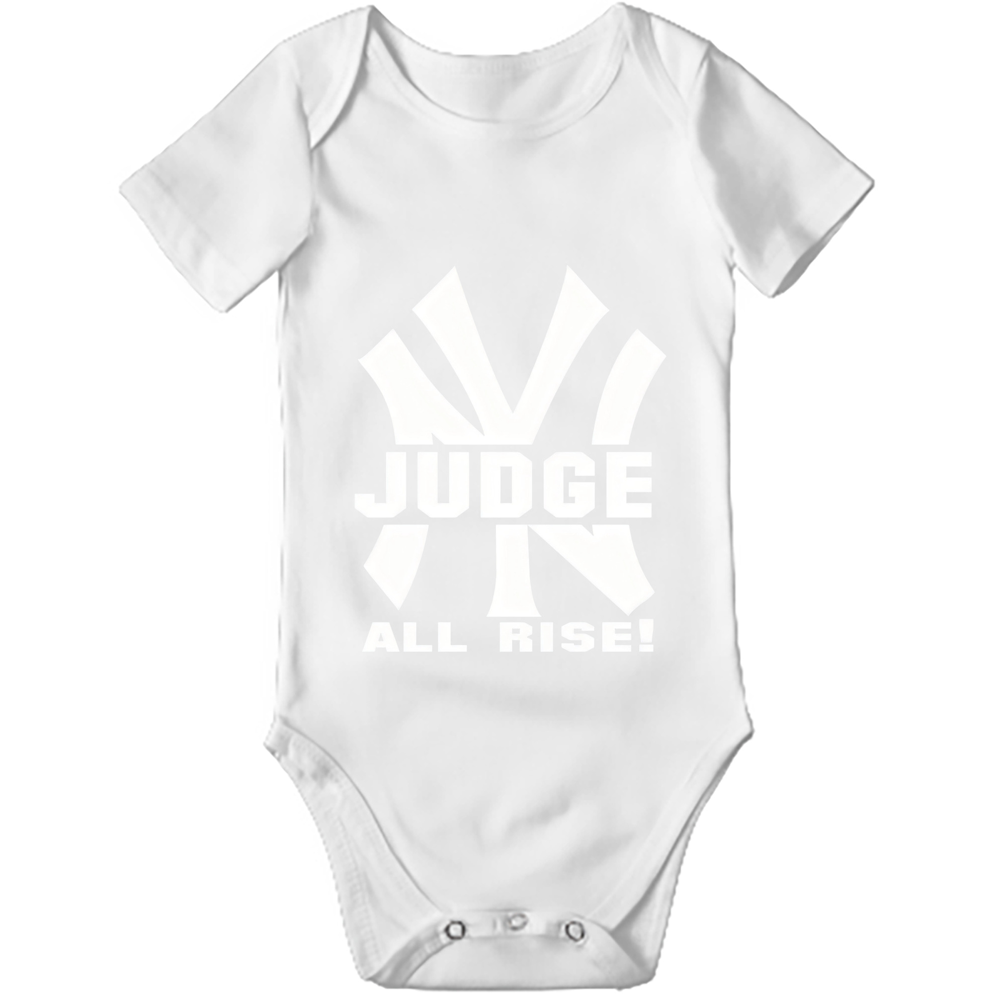 Aaron Judge 99 All Rise Baby Short Sleeve Romper – 100% Cotton Soft & Breathable Digital Print Onesie With Easy Snap Closure And Envelope Shoulder – Comfortable For Daily Wear & Travel