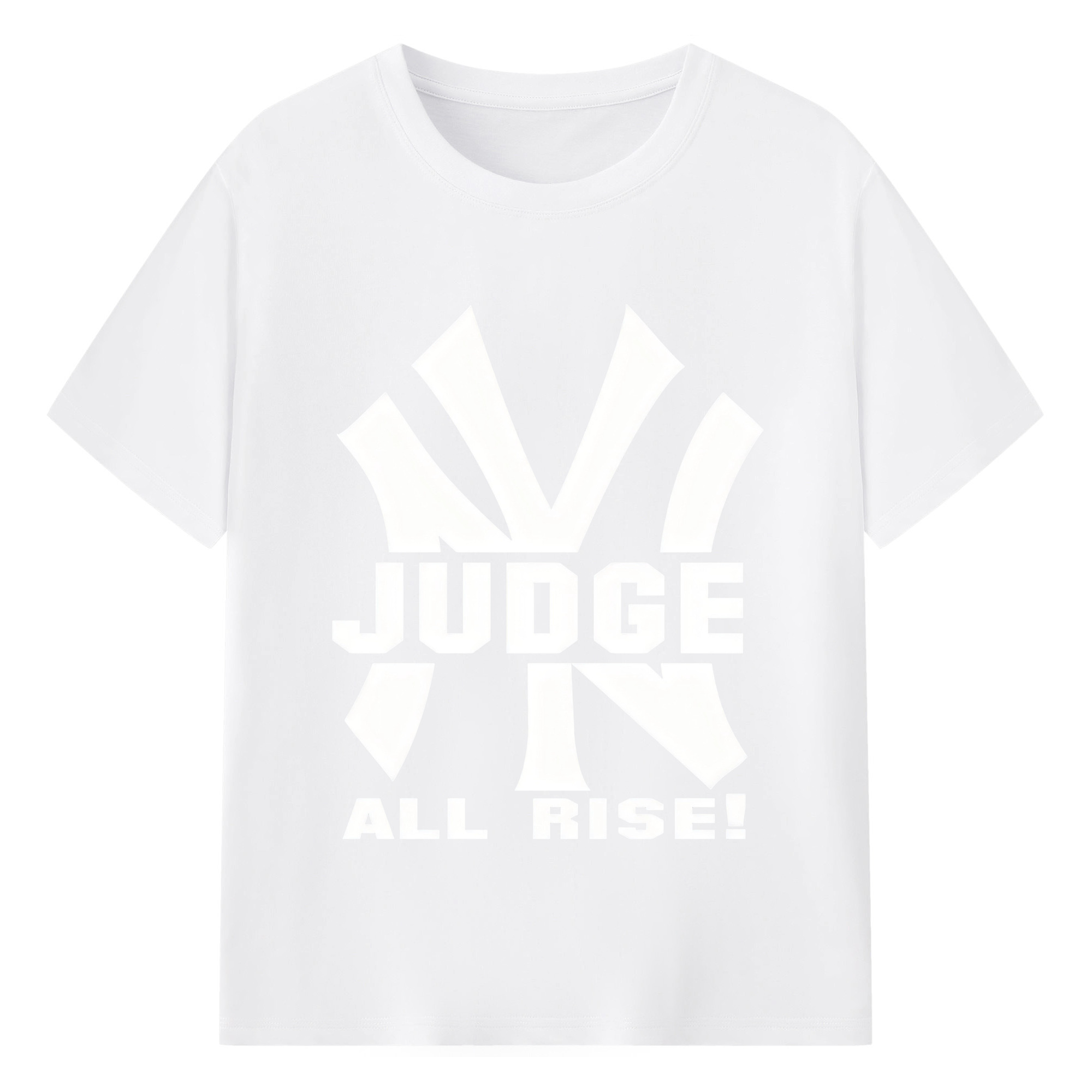 Aaron Judge 99 All Rise 180g Cotton T-Shirt With Front Heat Transfer Print – Soft, Lightweight, Fitted Design – Comfortable Casual Wear For Sports & Everyday Use
