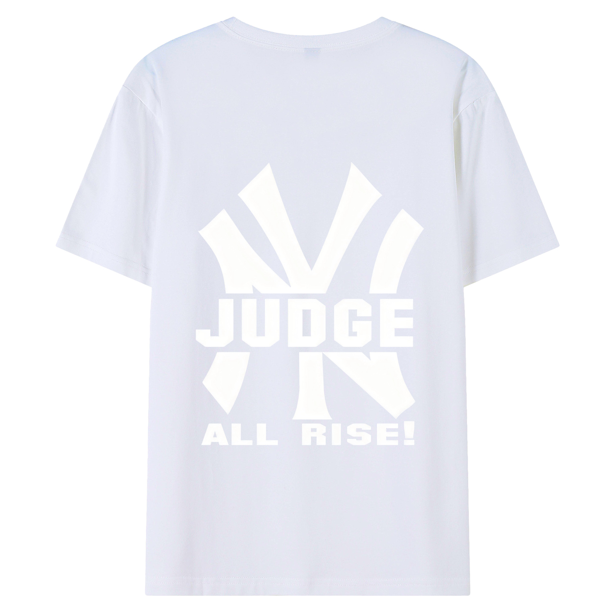 Aaron Judge 99 All Rise 180g Combed Cotton T-Shirt With Back Heat Transfer Print – Soft, Lightweight, Fitted Design – Stylish Casual Wear For Sports & Everyday Use