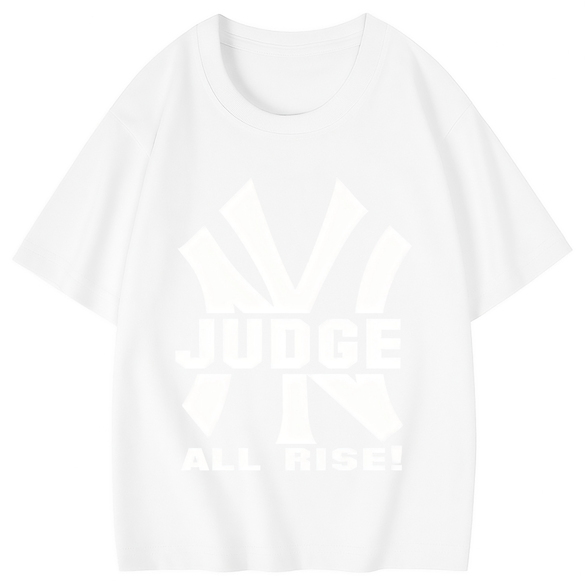 Aaron Judge 99 All Rise Combed Cotton Kids T-Shirt 180g With Front Heat Transfer Print – Soft, Lightweight, Side-Seamed Design – Stylish And Comfortable Casual Wear For Everyday Activities