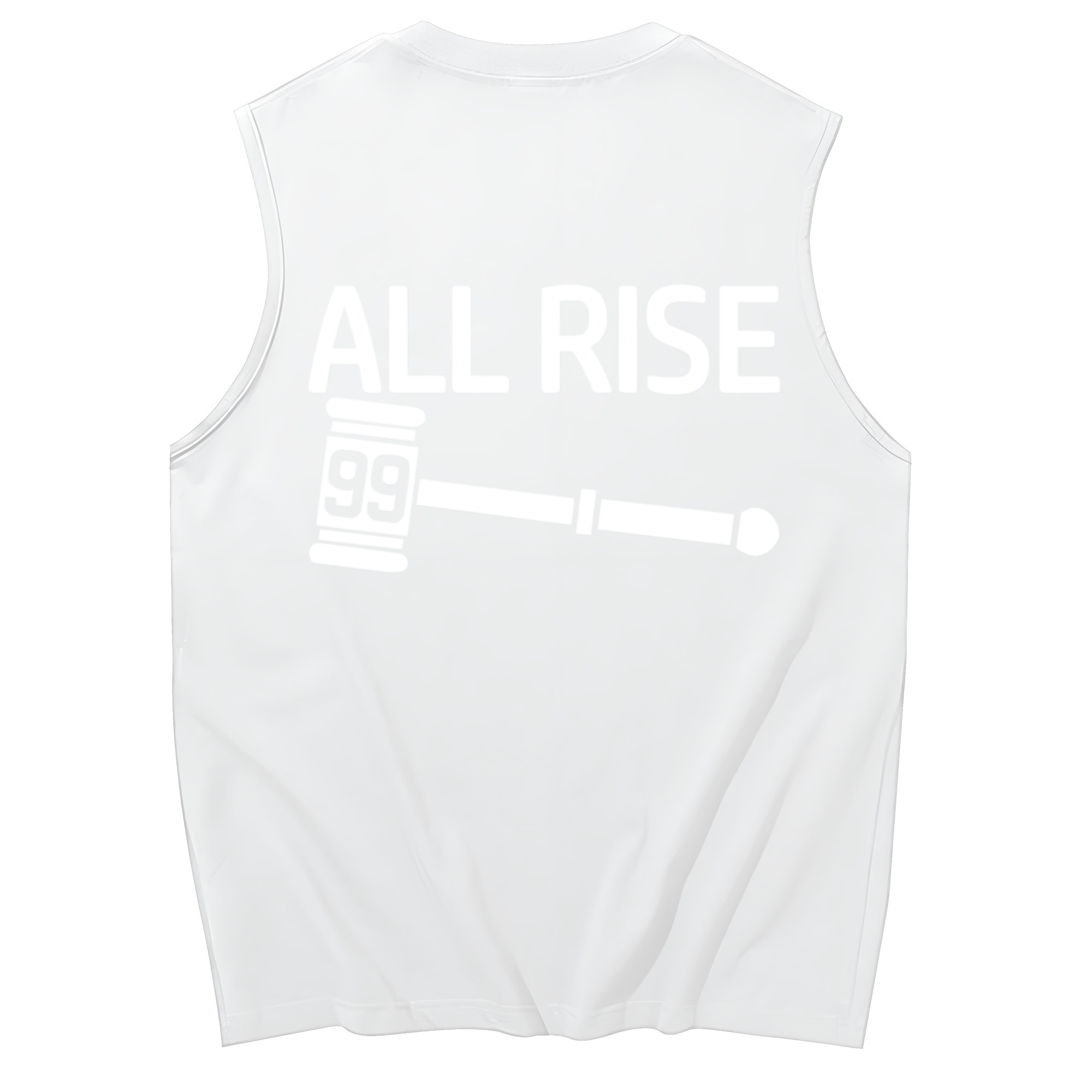All Rise 99 Aaron Judge 230g Pure Cotton Tank Top With Back Heat Transfer Print – Soft, Lightweight, Fitted Design – Stylish & Comfortable Casual Wear For Sports & Everyday Use