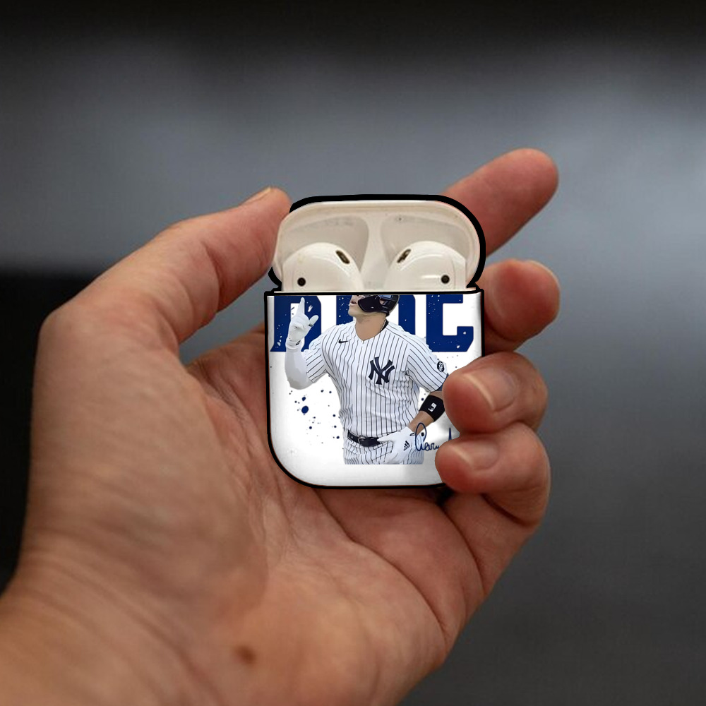 Aaron Judge 99 All Rise AirPods 2 Case Hard Shell Black, Flexible PC Material, Precise Cutouts, Full Protection, Anti-Fingerprint, Washable, Includes Keychain – Durable & Slim Design