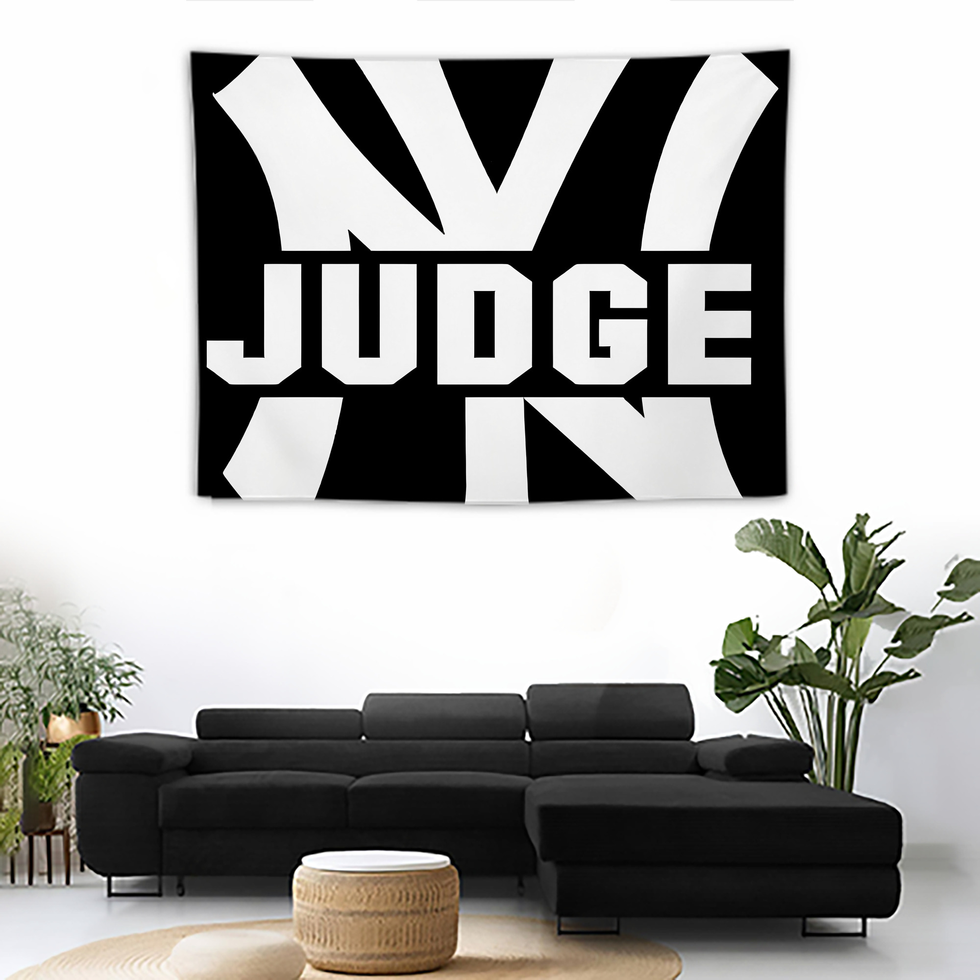 Aaron Judge 99 All Rise Wall Tapestry For Bedroom Aesthetic – Boho Style Polyester Fabric Wall Hanging With Hooks – 60 X 90 Inch Large Size, Lightweight, Durable, Easy To Hang