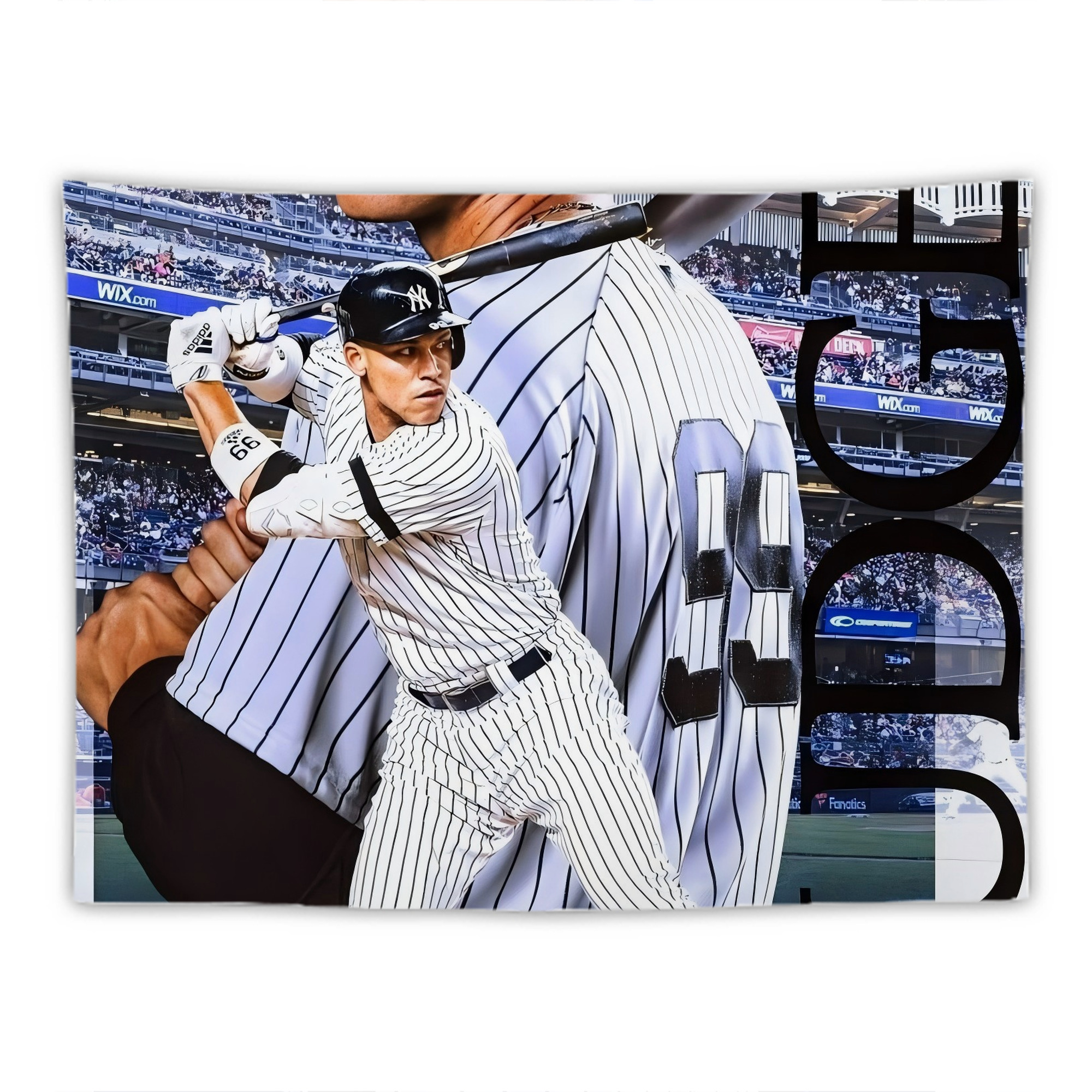 Aaron Judge 99 All Rise Wall Tapestry For Bedroom Aesthetic – Boho Style Polyester Fabric Wall Hanging With Hooks – 60 X 90 Inch Large Size, Lightweight, Durable, Easy To Hang