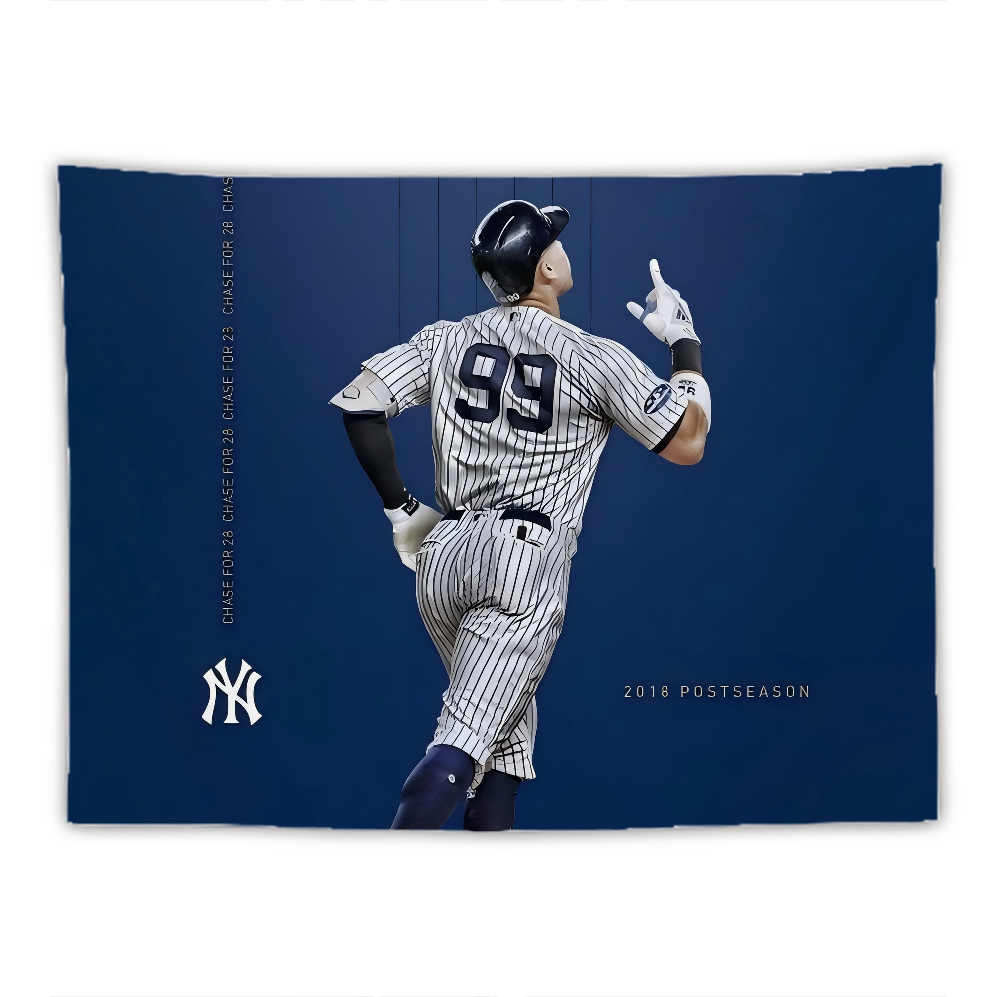 Aaron Judge 99 All Rise Wall Tapestry For Bedroom Aesthetic – Boho Style Polyester Fabric Wall Hanging With Hooks – 60 X 90 Inch Large Size, Lightweight, Durable, Easy To Hang
