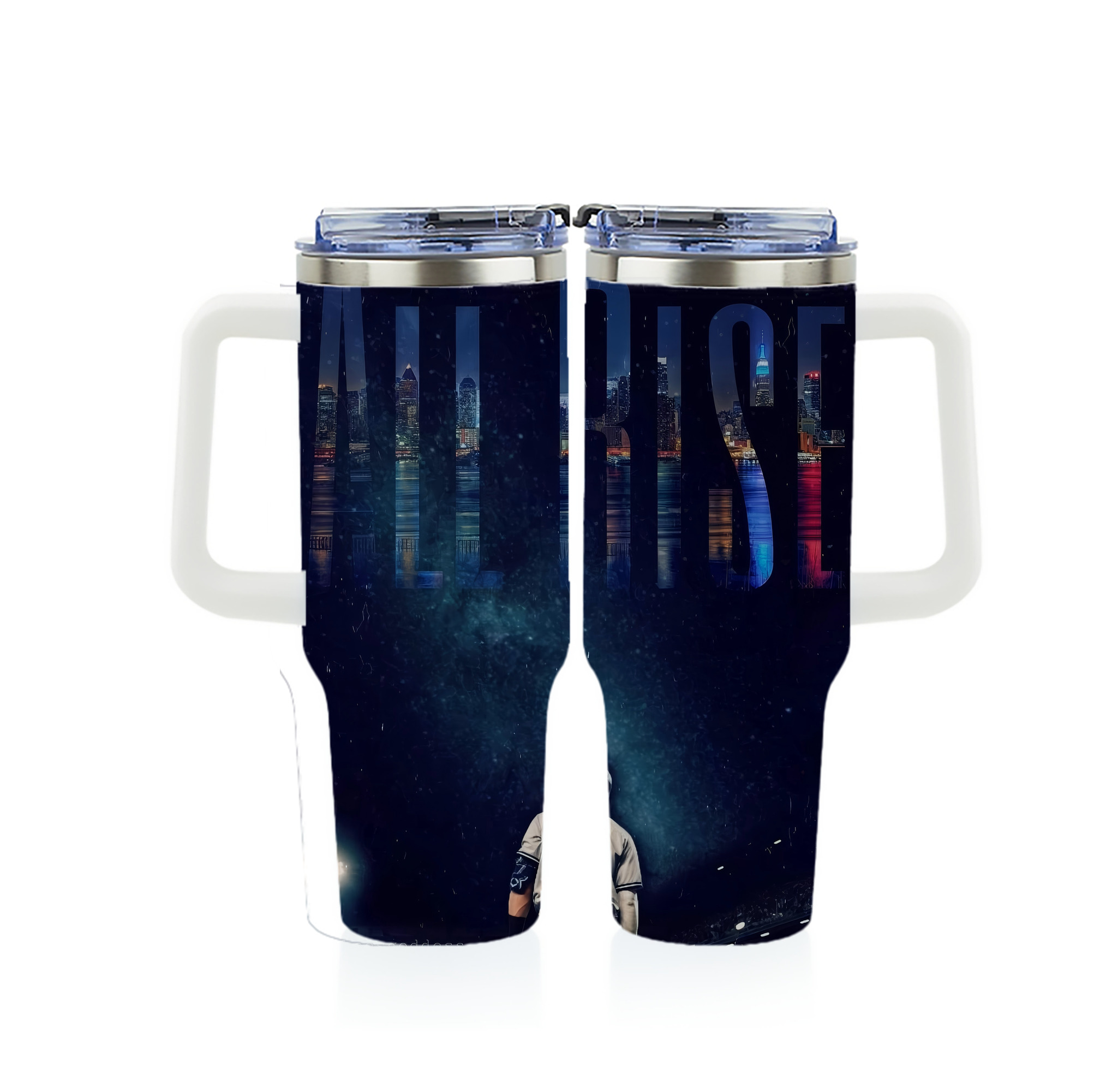 Aaron Judge 99 All Rise 40oz Full Wrap Car Tumbler – Durable Stainless Steel Travel Mug With Vibrant UV Print – Double Wall Insulated, Fits Most Car Cup Holders