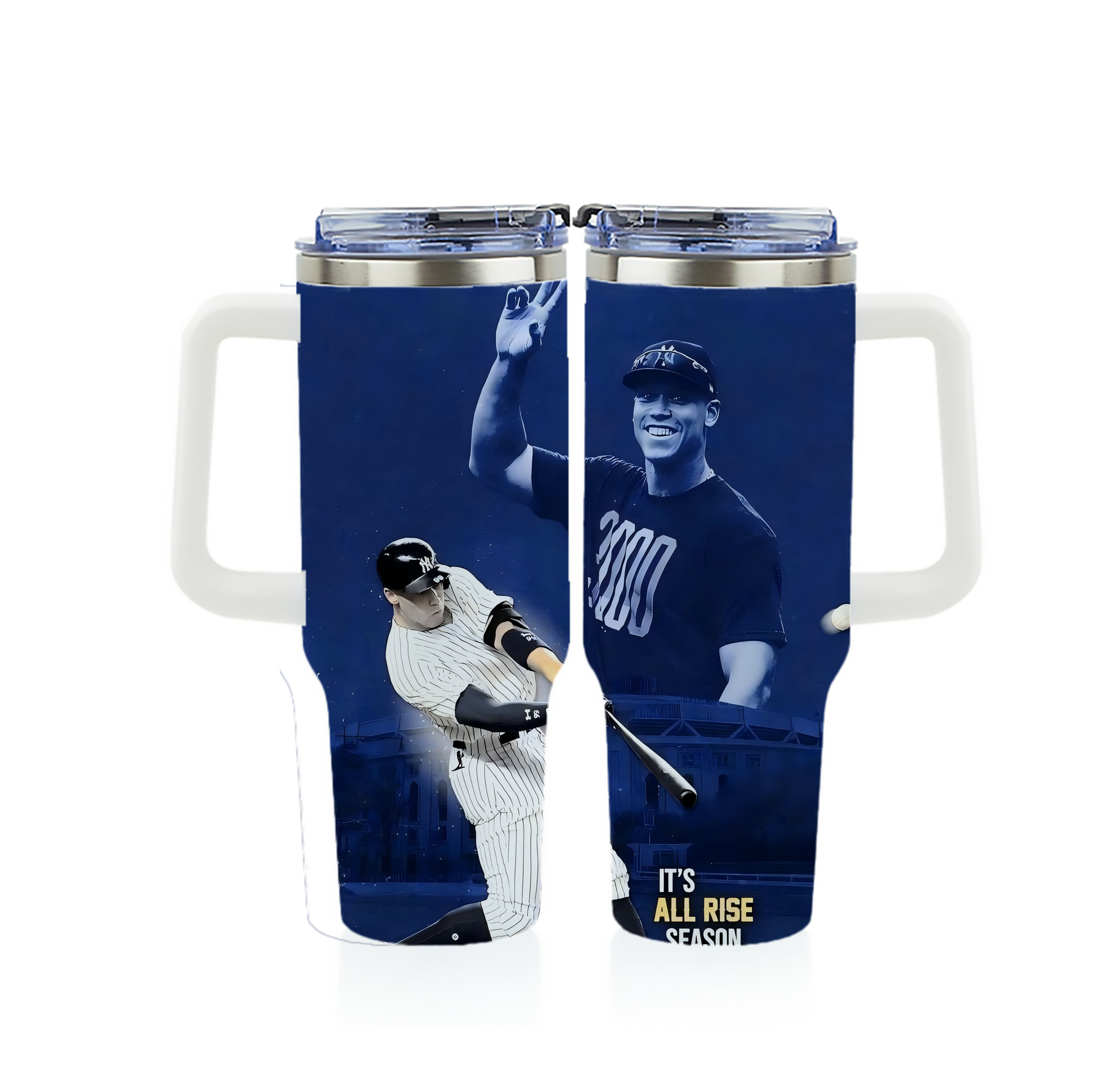 Aaron Judge It‘s All Rise Season 40oz Full Wrap Car Tumbler – Durable Stainless Steel Travel Mug With Vibrant UV Print – Double Wall Insulated, Fits Most Car Cup Holders